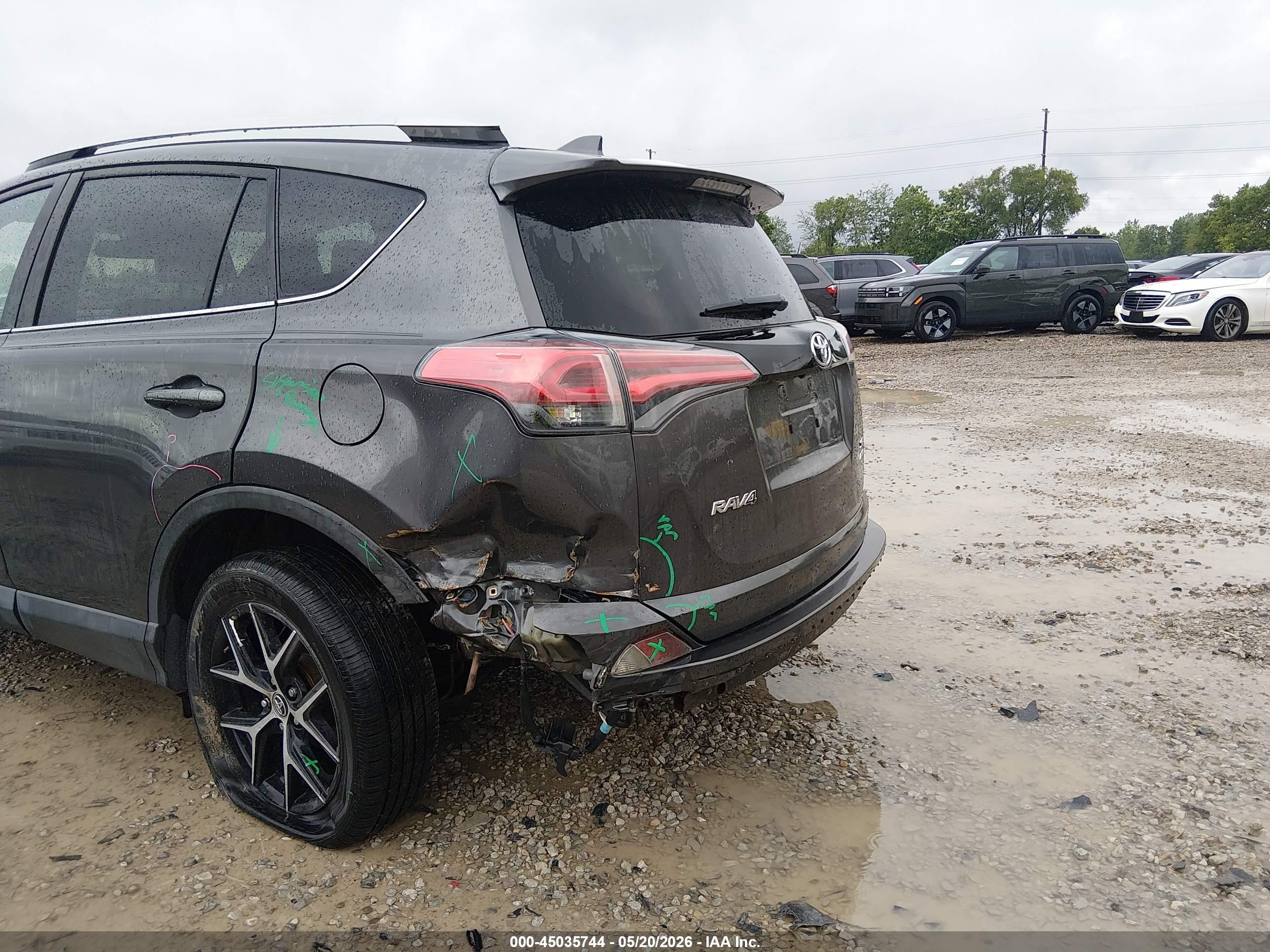 2016 Toyota Rav4 Se Gray vin: 2T3JFREVXGW529019