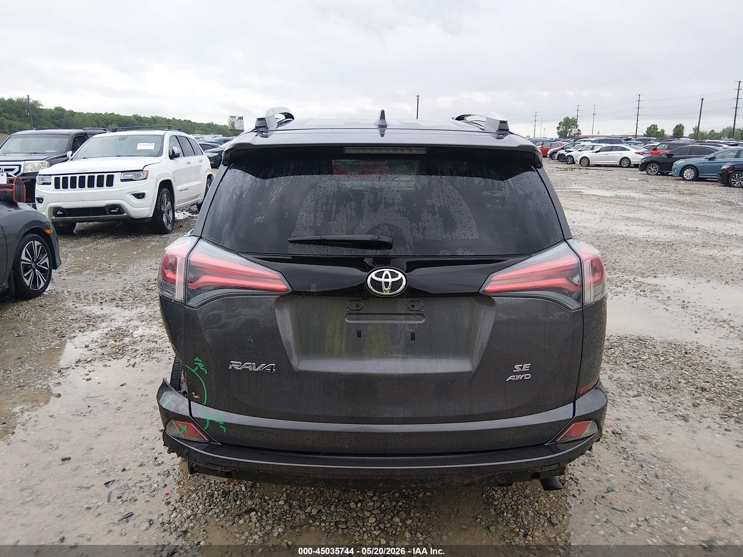 2016 Toyota Rav4 Se Gray vin: 2T3JFREVXGW529019