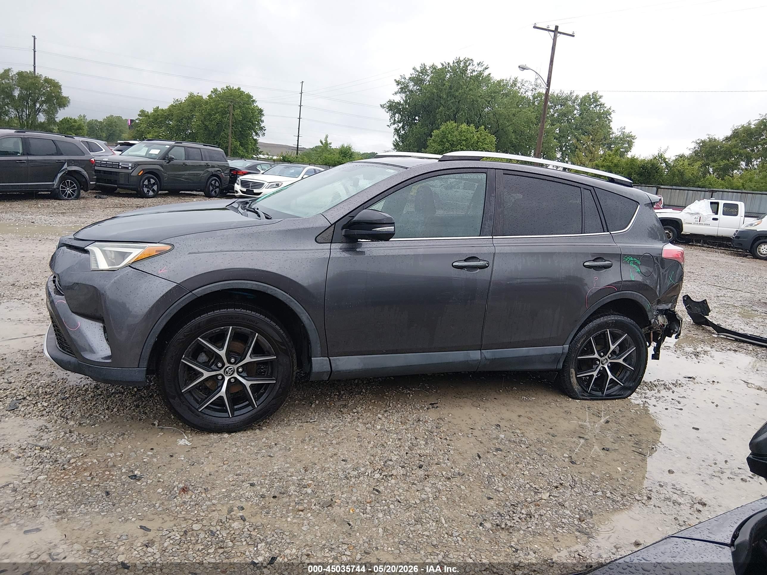2016 Toyota Rav4 Se Gray vin: 2T3JFREVXGW529019