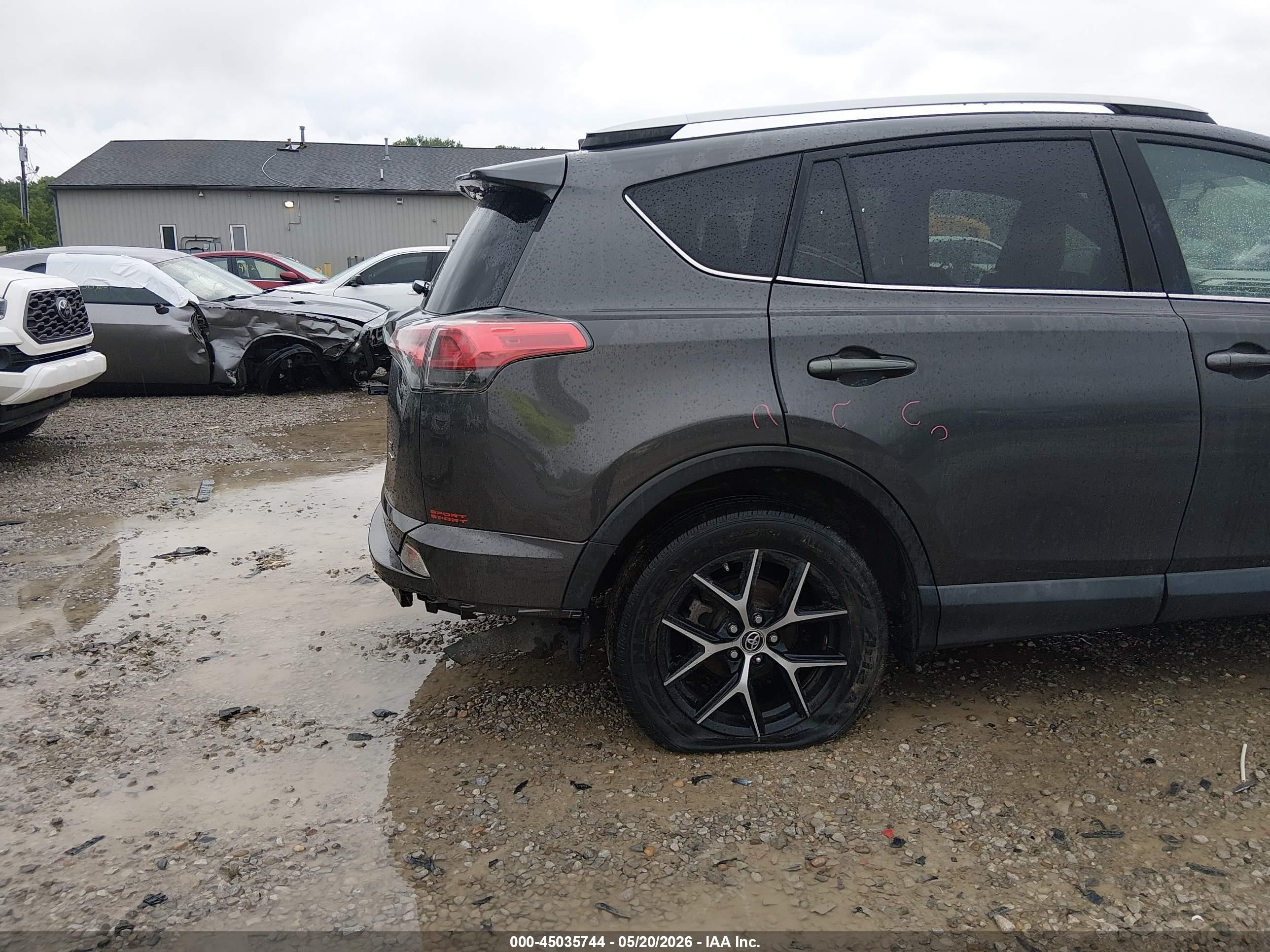 2016 Toyota Rav4 Se Gray vin: 2T3JFREVXGW529019