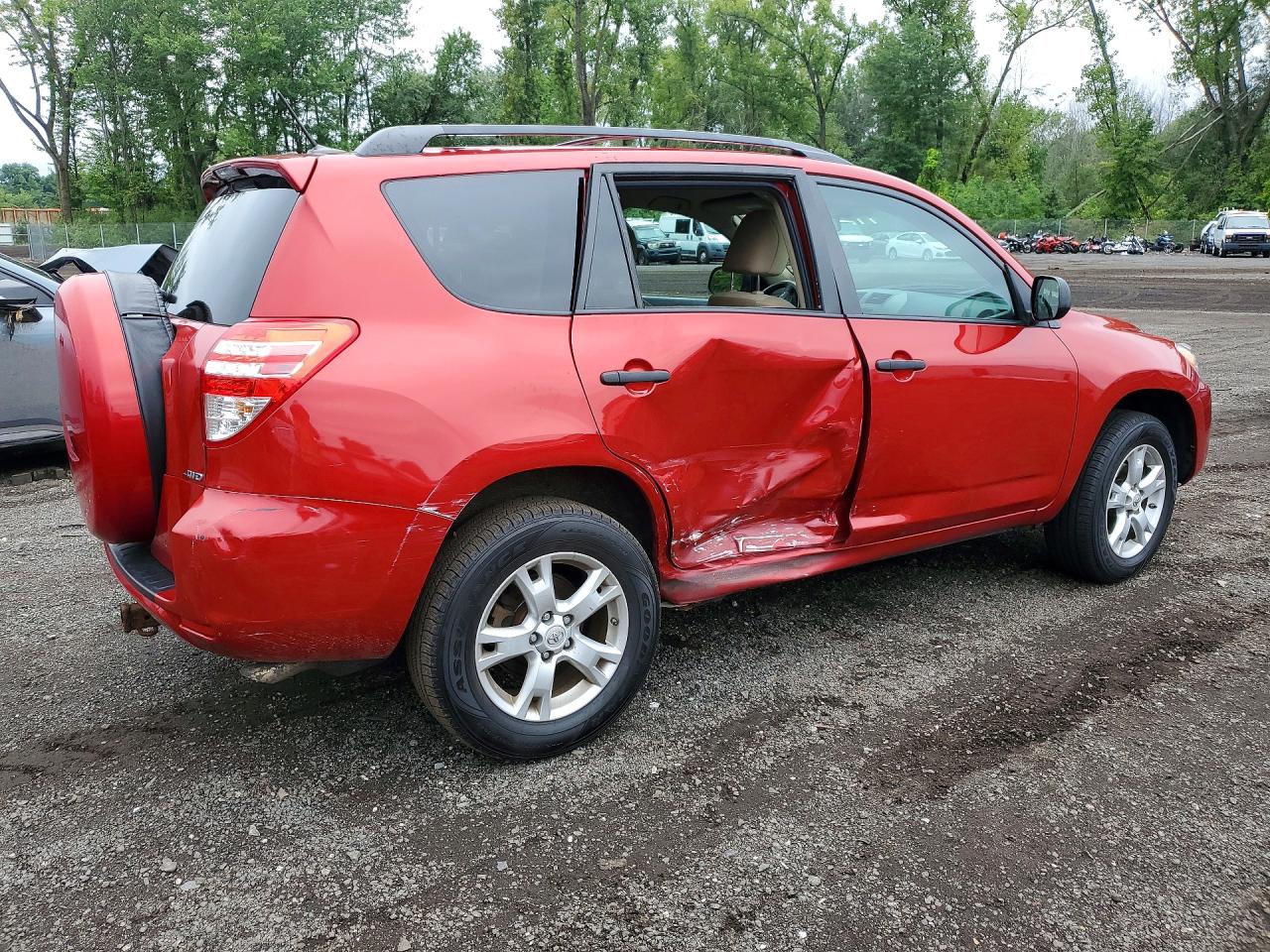 2010 Toyota Rav4 Base Red vin: 2T3JK4DV3AW025192