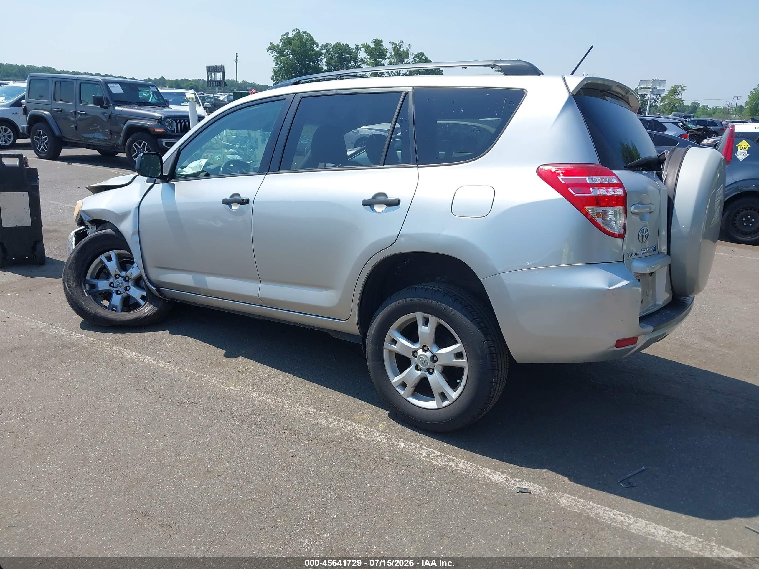2010 Toyota Rav4 Base V6 Серебряный vin: 2T3JK4DV9AW016853