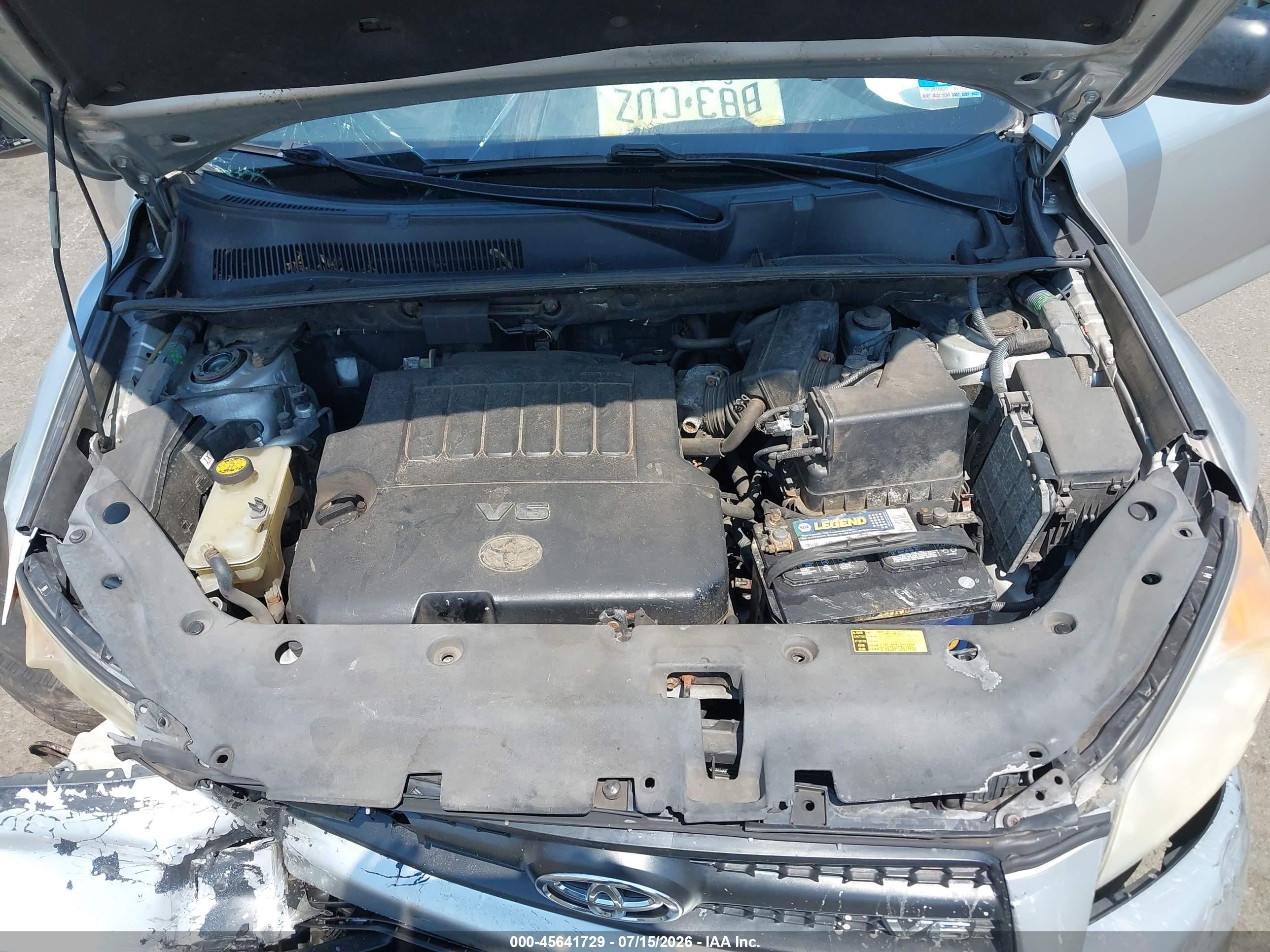 2010 Toyota Rav4 Base V6 Серебряный vin: 2T3JK4DV9AW016853