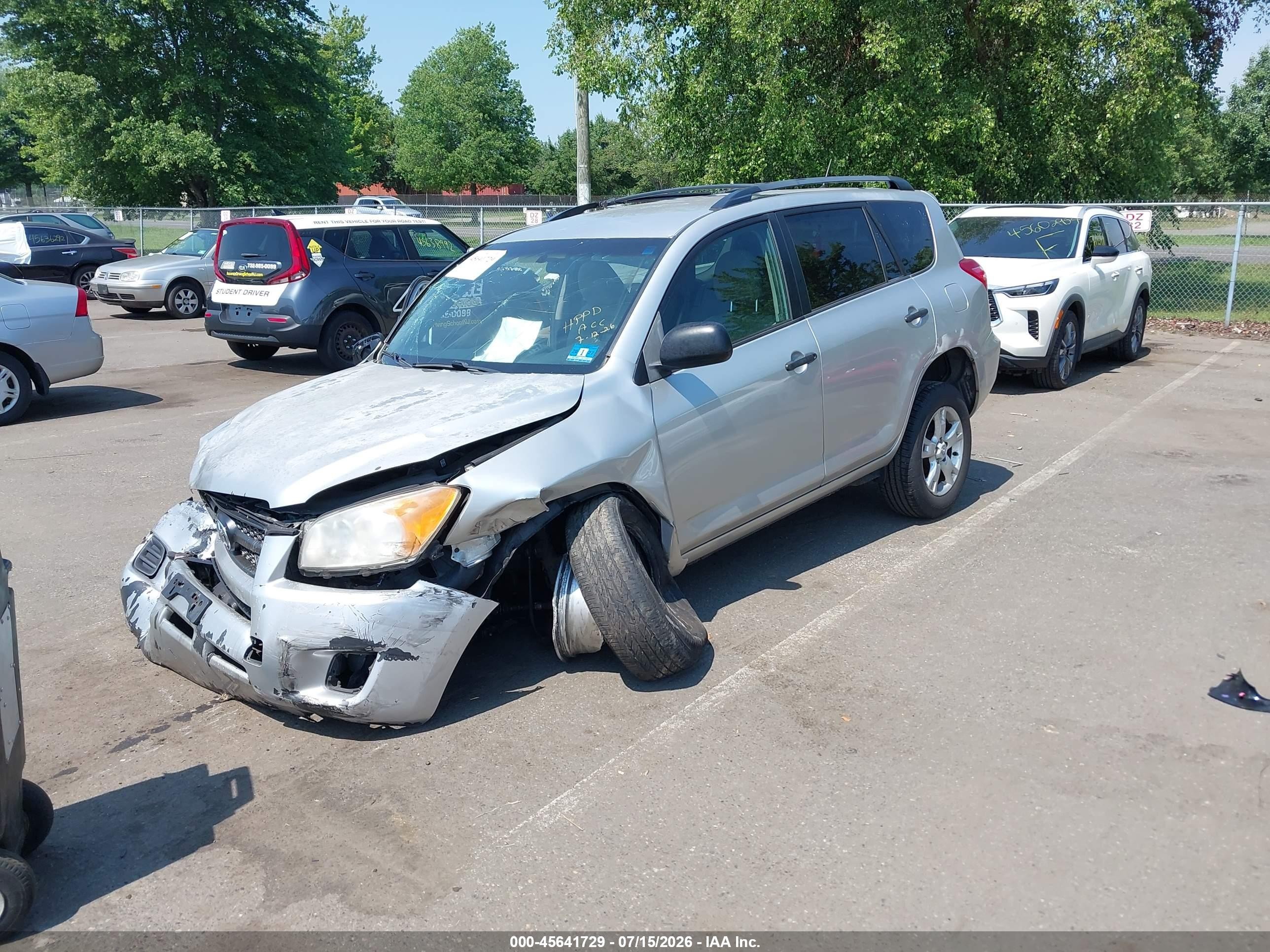 2010 Toyota Rav4 Base V6 Серебряный vin: 2T3JK4DV9AW016853