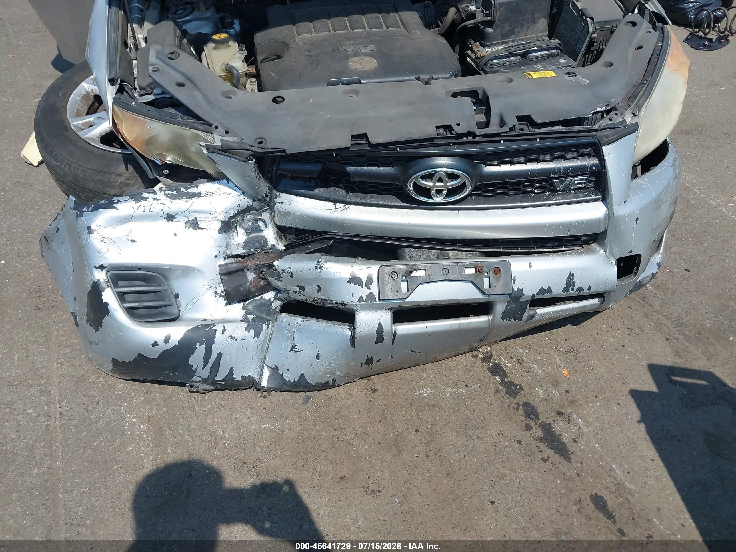 2010 Toyota Rav4 Base V6 Серебряный vin: 2T3JK4DV9AW016853