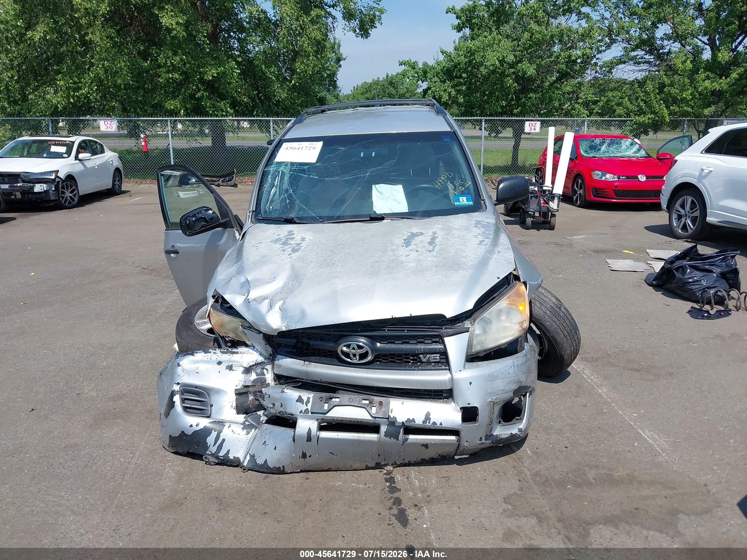 2010 Toyota Rav4 Base V6 Серебряный vin: 2T3JK4DV9AW016853