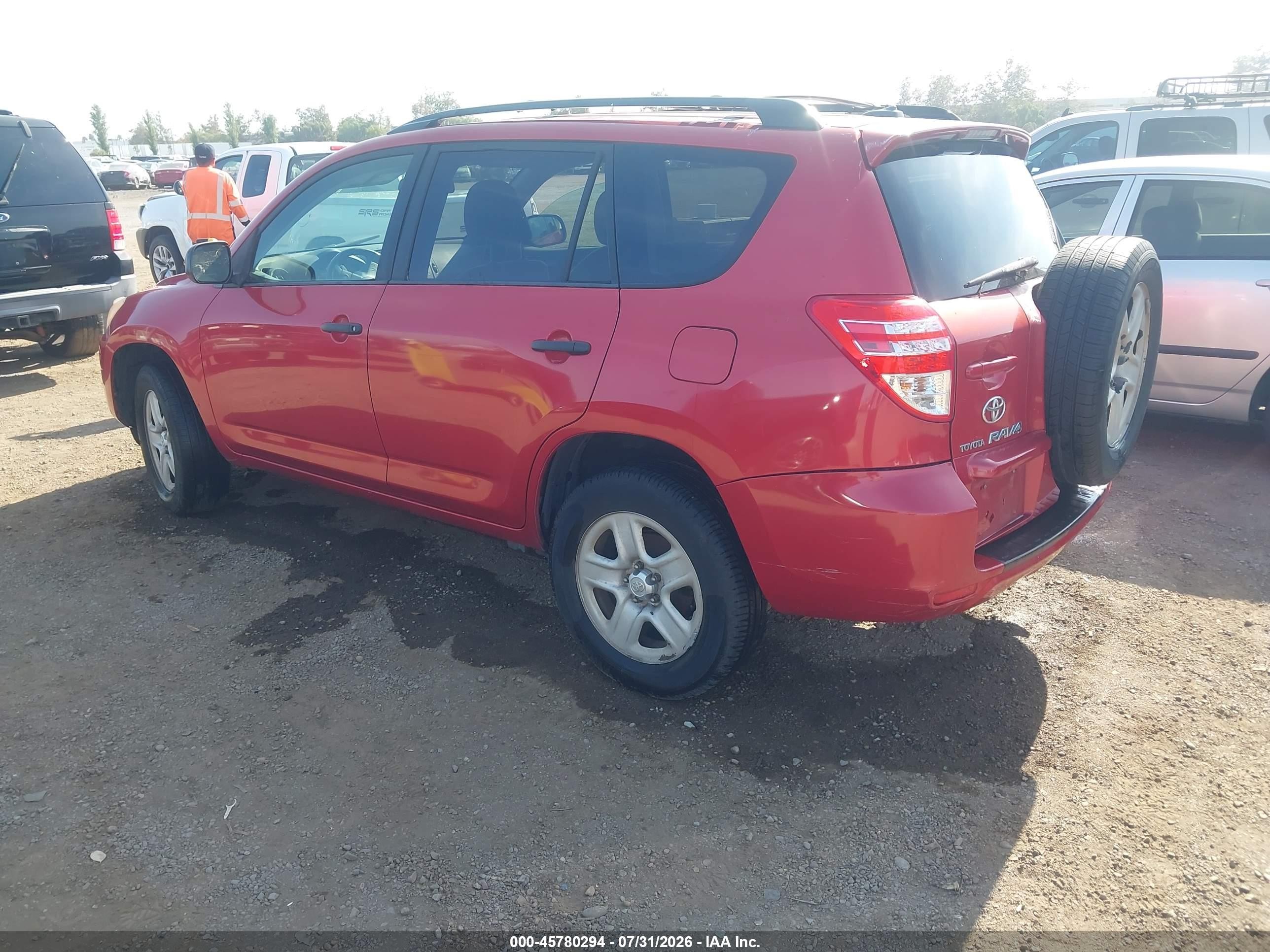 2010 Toyota Rav4   Red vin: 2T3KF4DV4AW035710