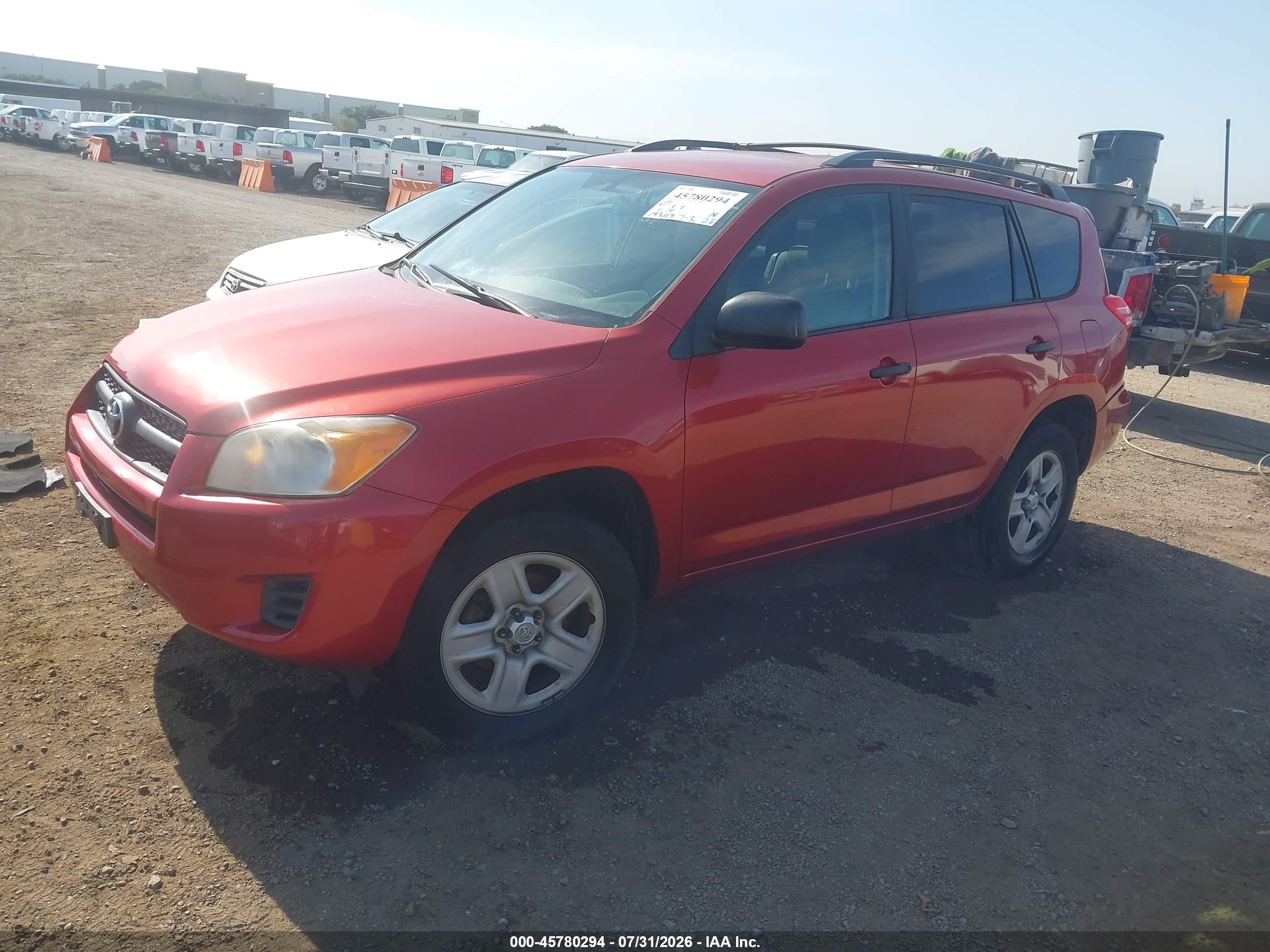 2010 Toyota Rav4   Red vin: 2T3KF4DV4AW035710