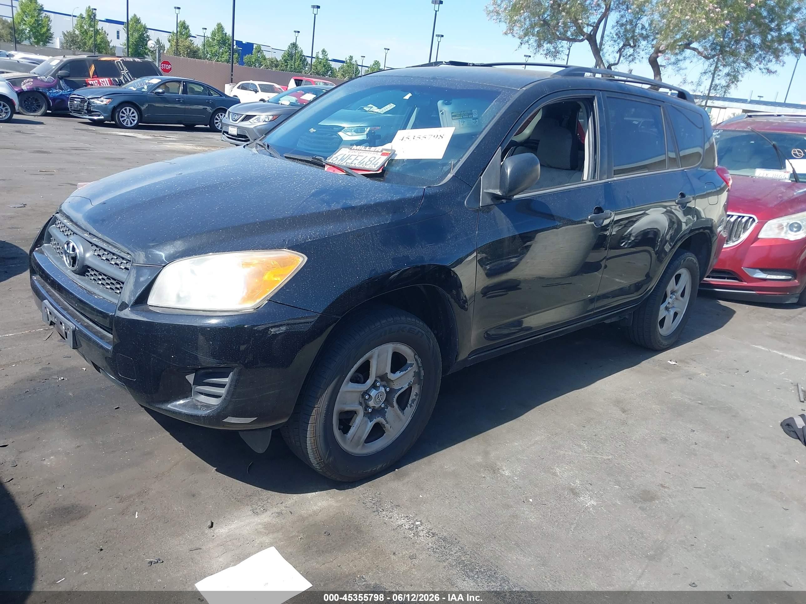 2012 Toyota Rav4   Black vin: 2T3KF4DV4CW116774