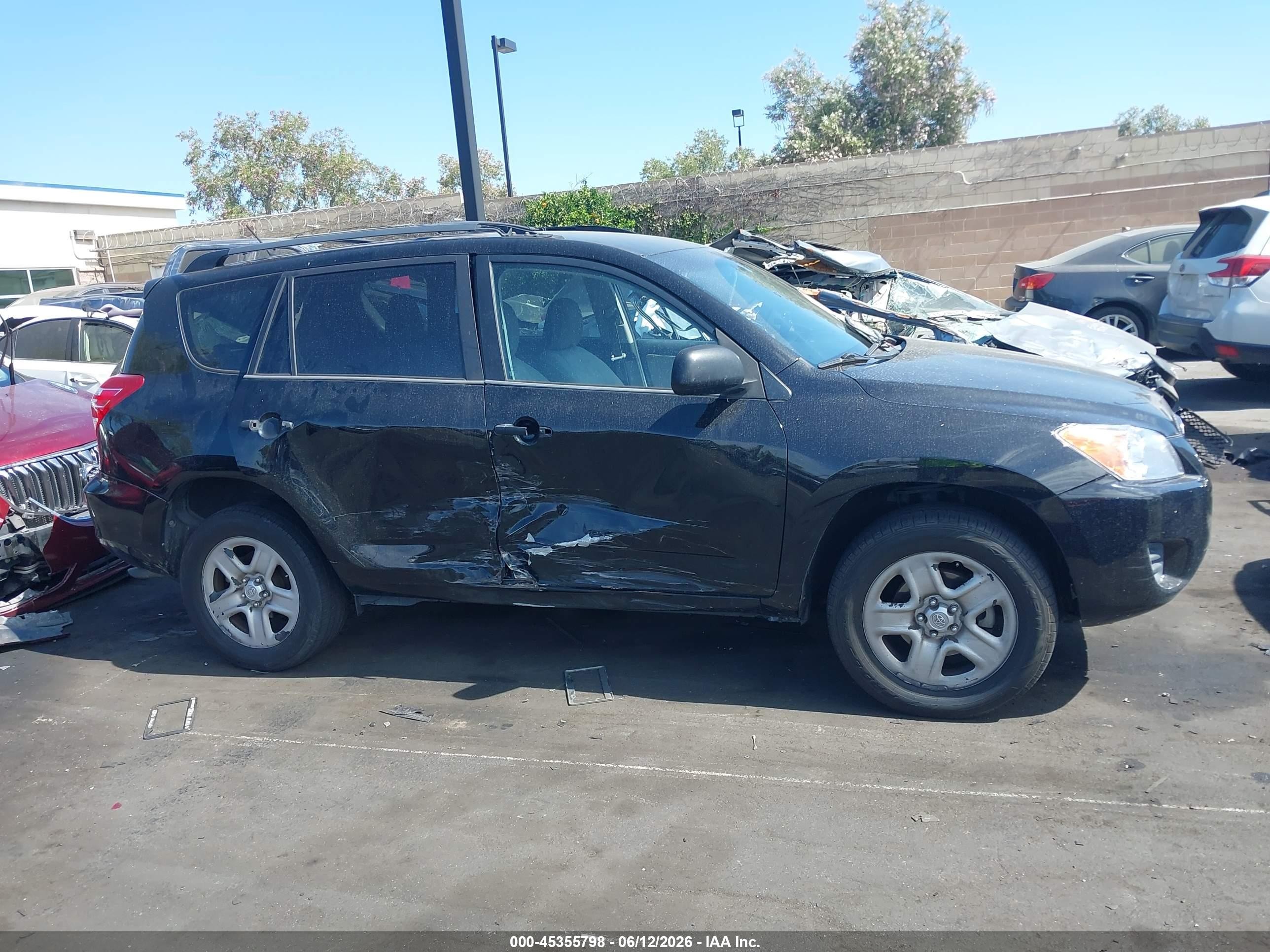 2012 Toyota Rav4   Black vin: 2T3KF4DV4CW116774