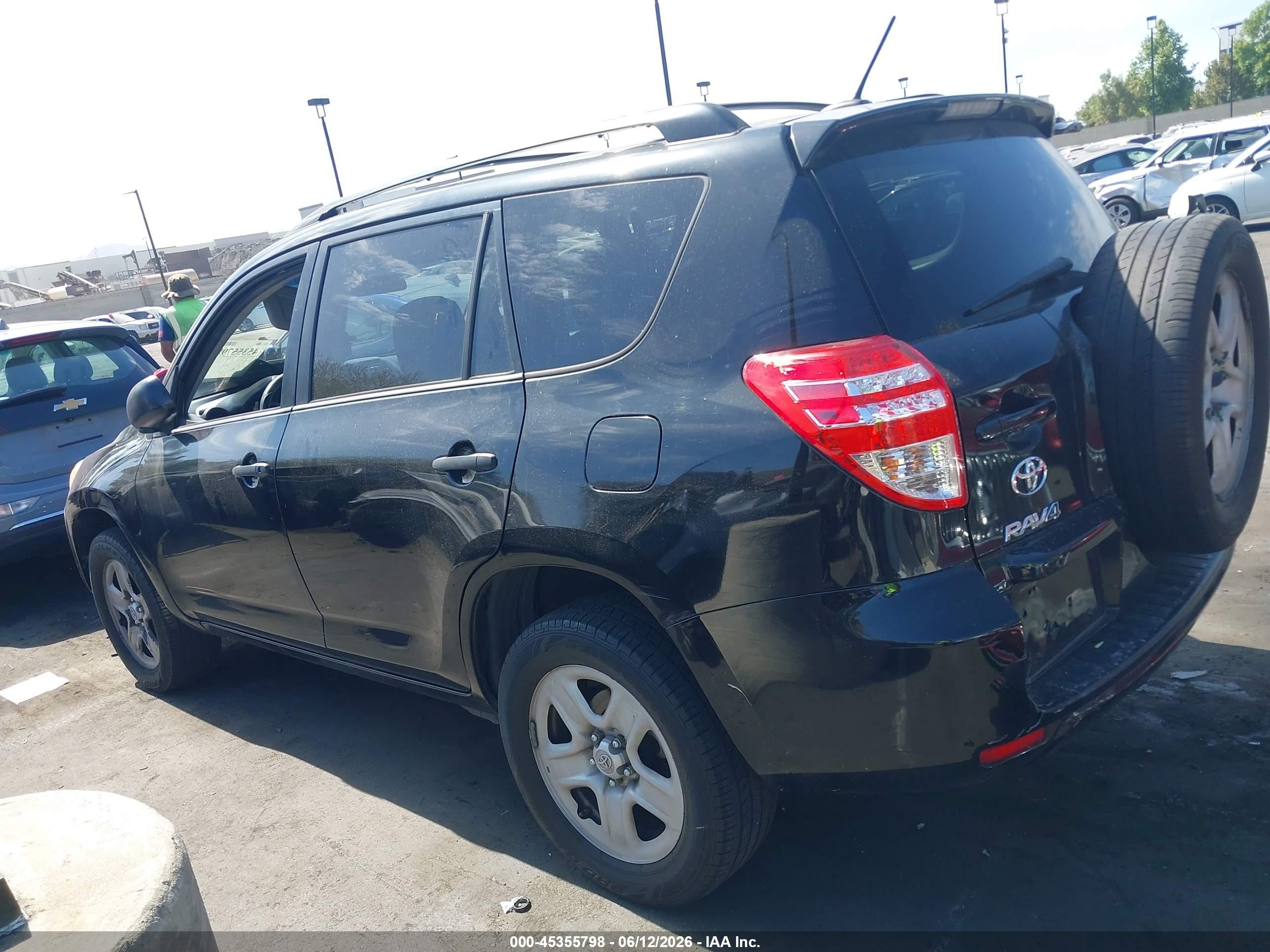 2012 Toyota Rav4   Black vin: 2T3KF4DV4CW116774