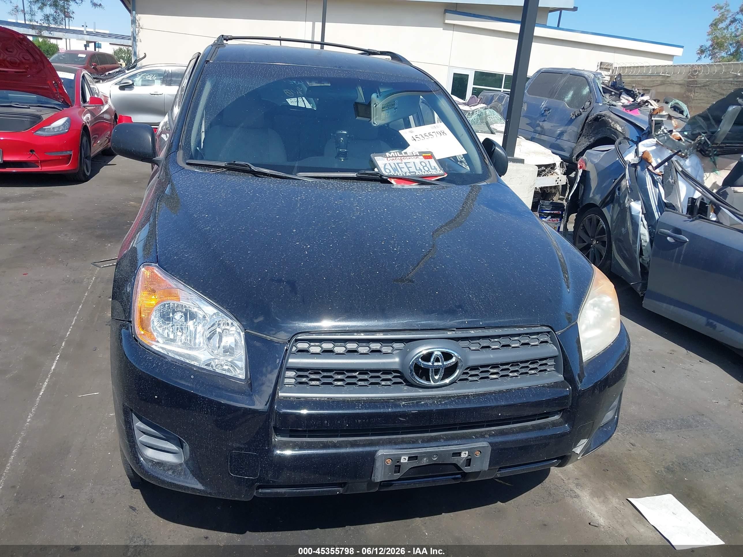 2012 Toyota Rav4   Black vin: 2T3KF4DV4CW116774