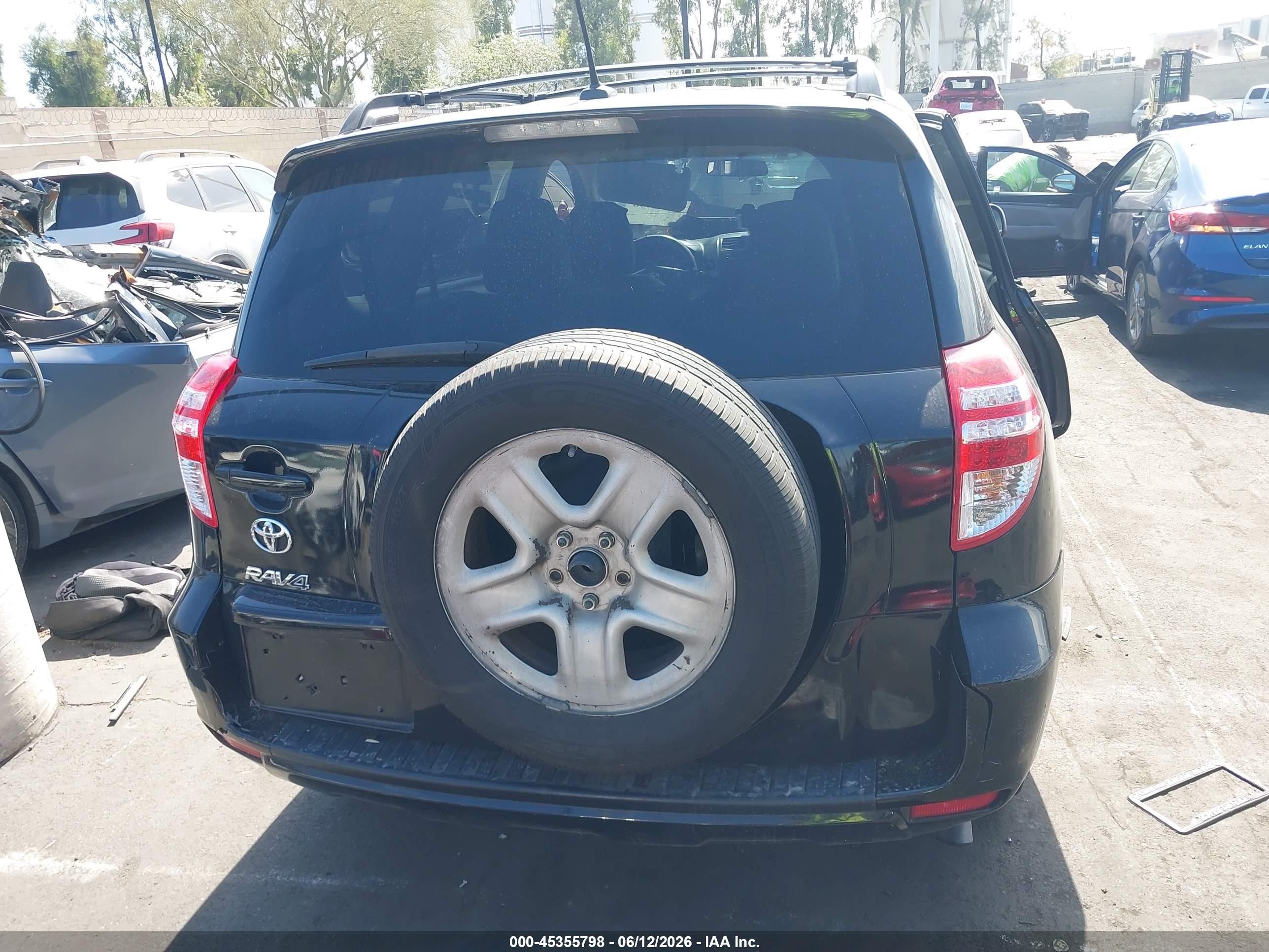 2012 Toyota Rav4   Black vin: 2T3KF4DV4CW116774