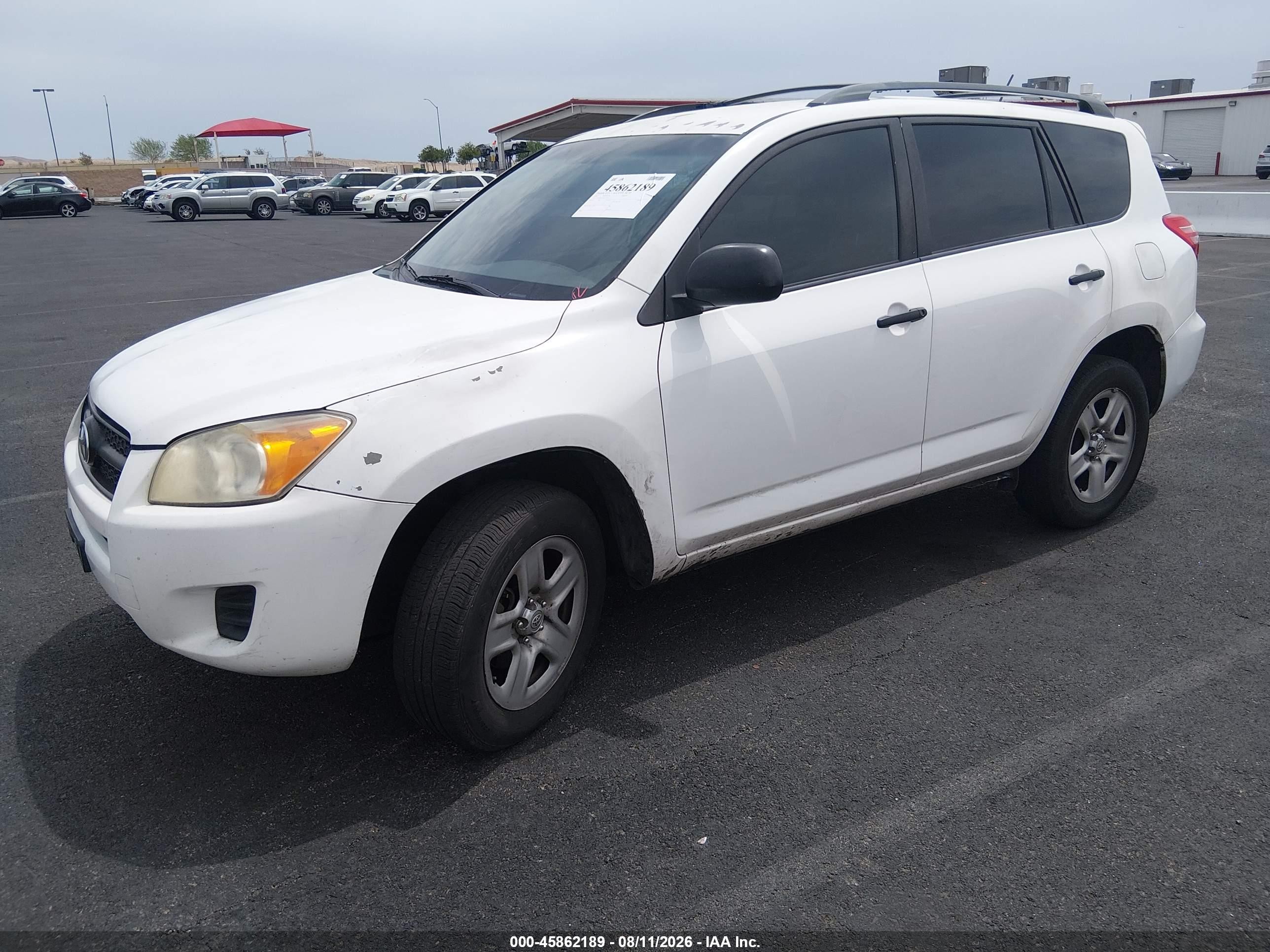 2012 Toyota Rav4   White vin: 2T3KF4DV6CW124519