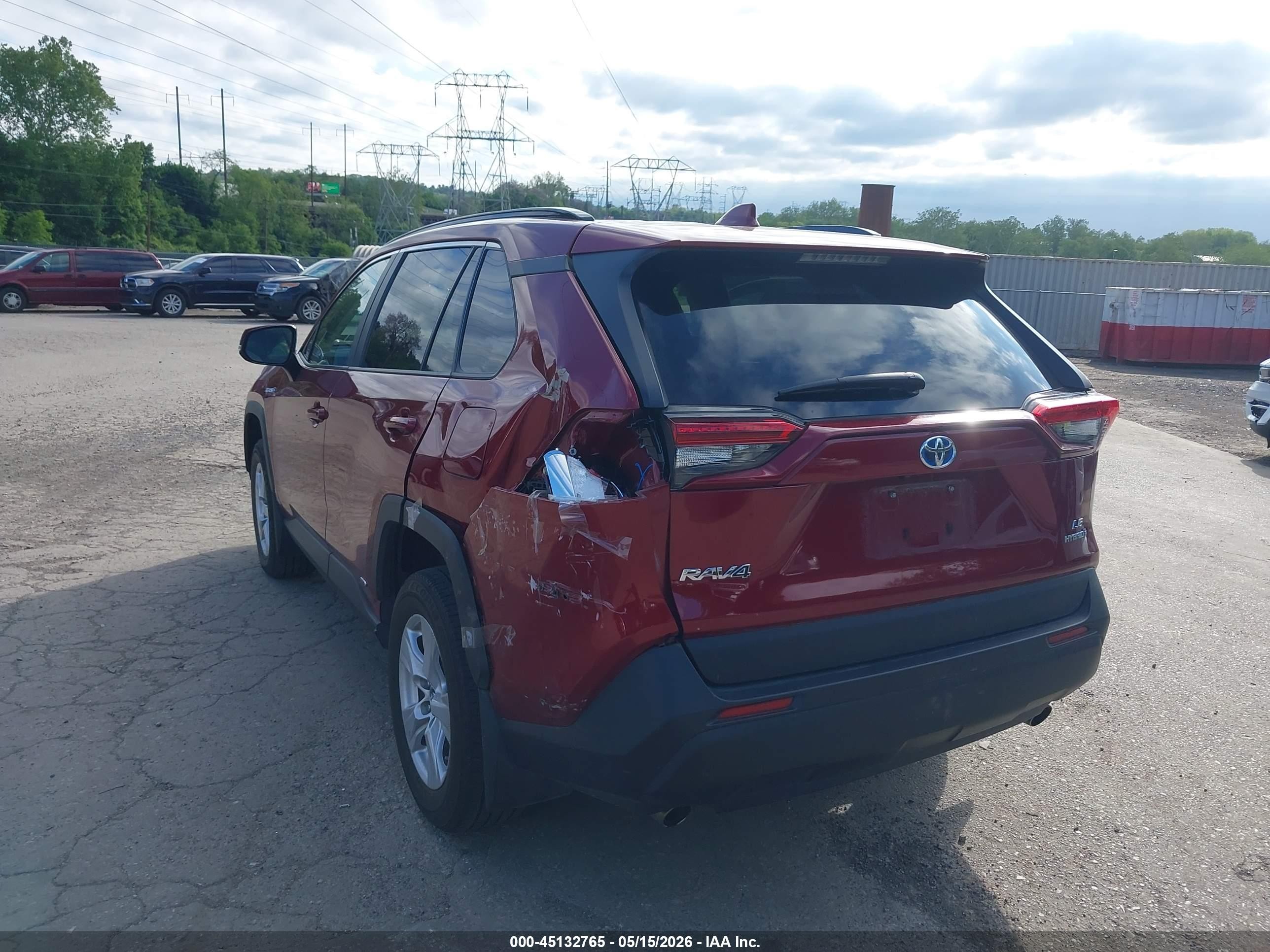 2019 Toyota Rav4 Hybrid Le Red vin: 2T3MWRFV1KW033062