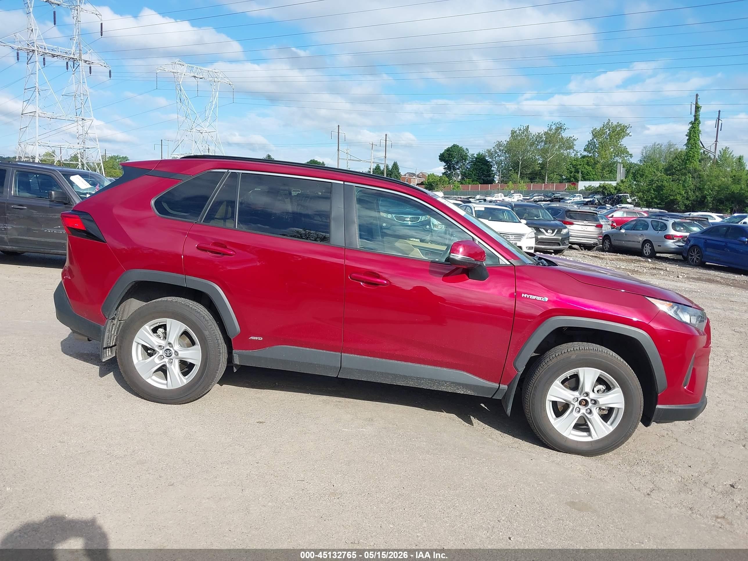 2019 Toyota Rav4 Hybrid Le Red vin: 2T3MWRFV1KW033062