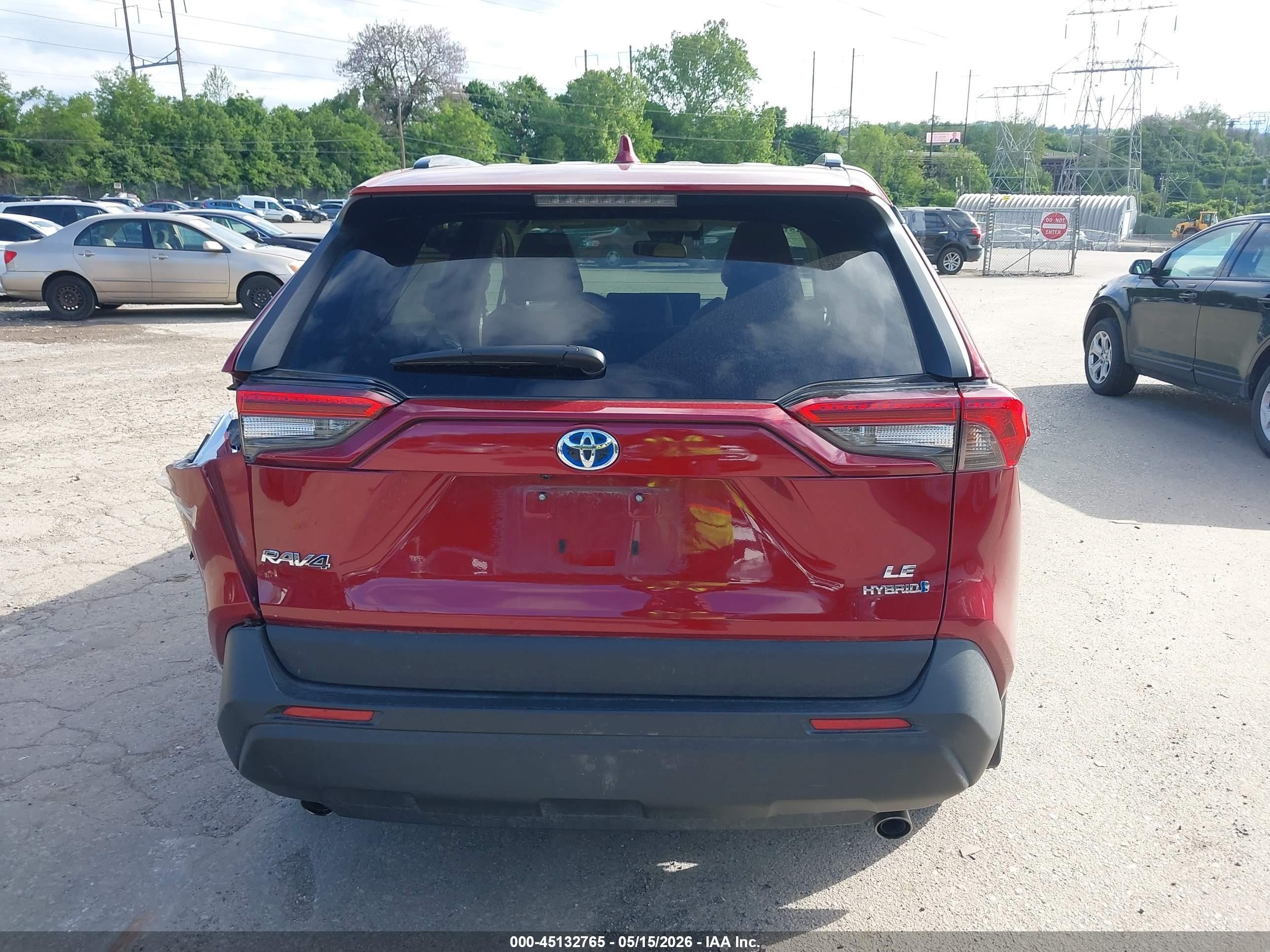 2019 Toyota Rav4 Hybrid Le Red vin: 2T3MWRFV1KW033062