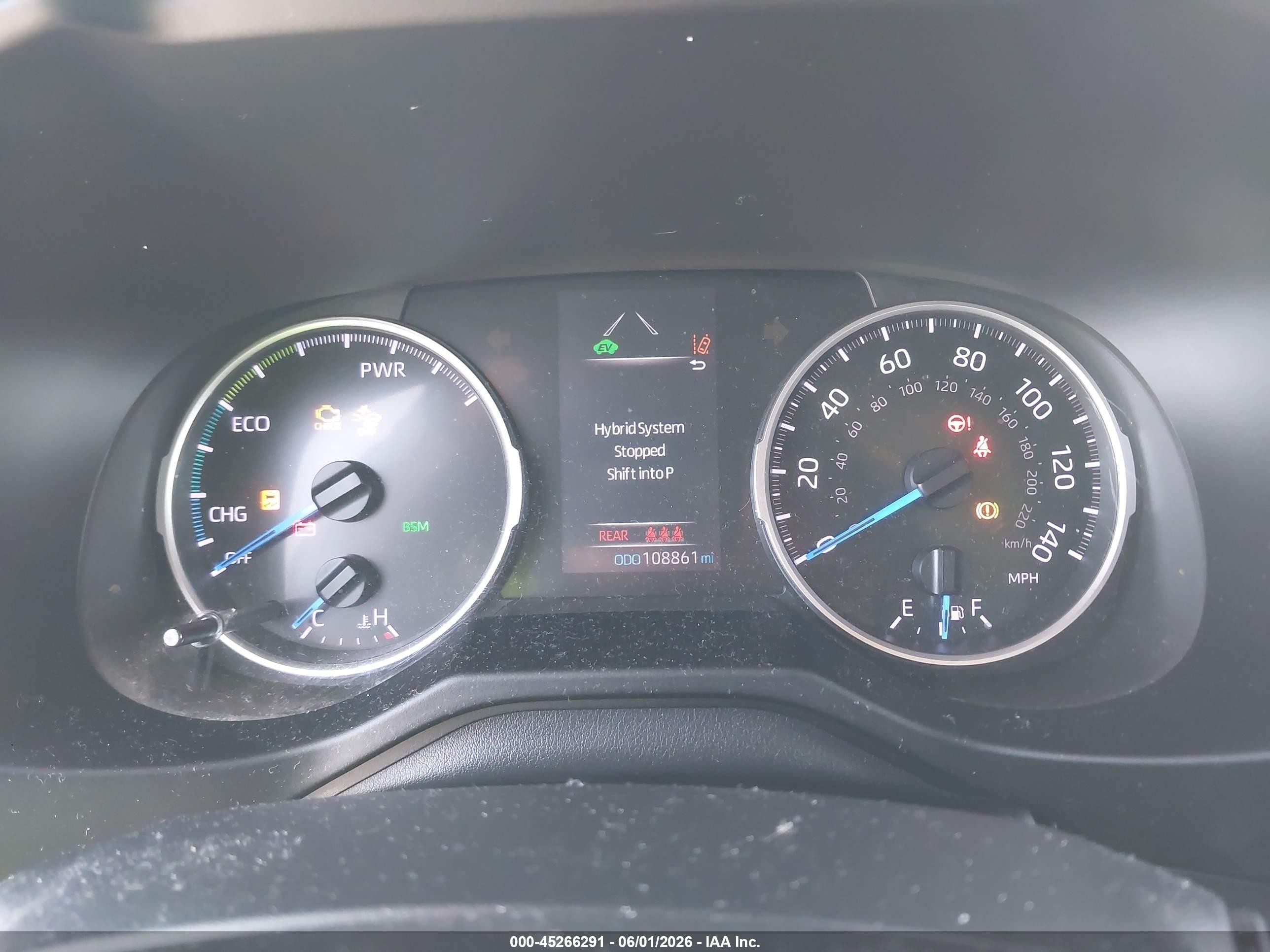 2019 Toyota Rav4 Hybrid Le White vin: 2T3MWRFVXKW036008
