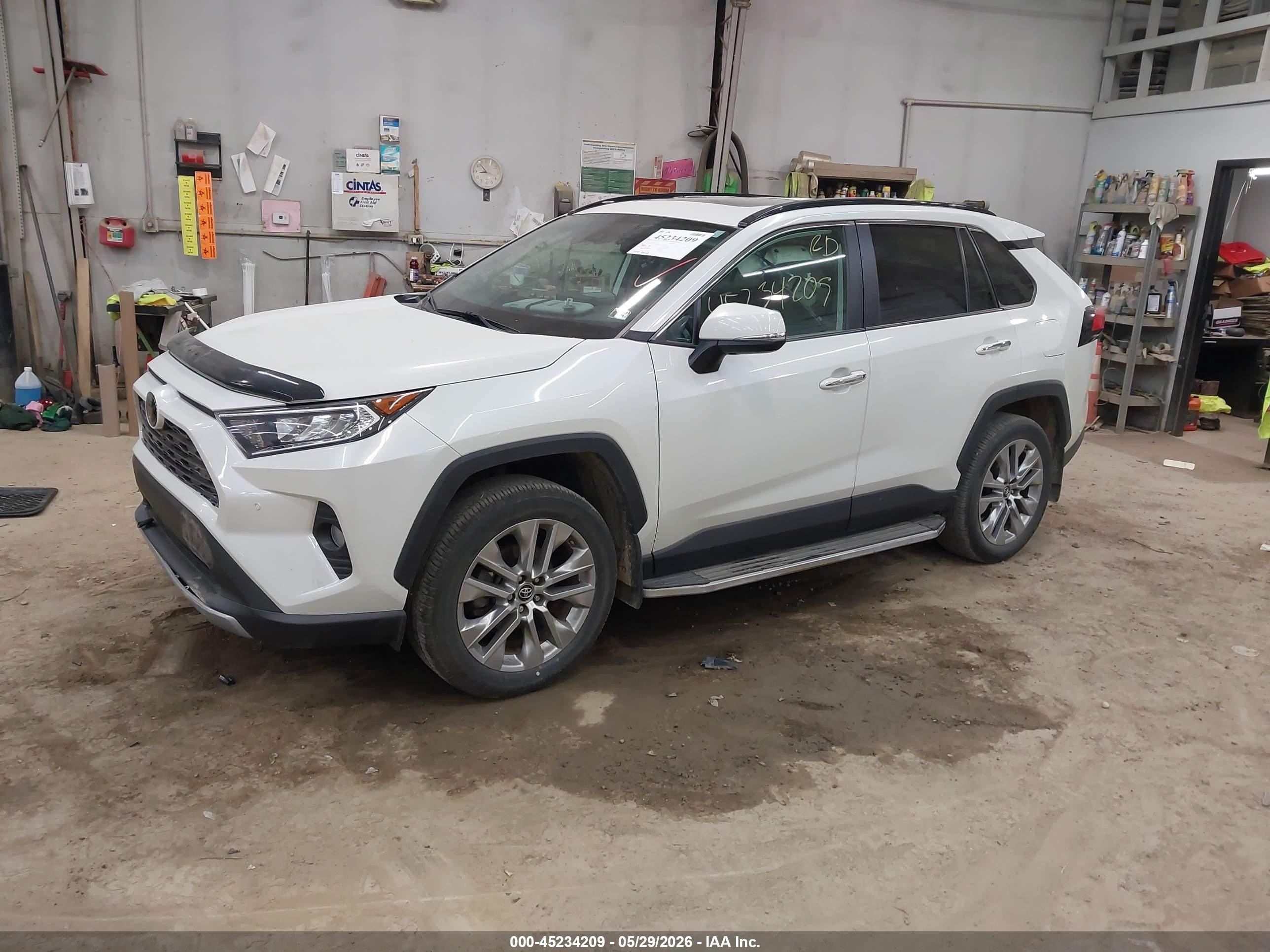 2019 Toyota Rav4 Limited White vin: 2T3N1RFV1KC037293