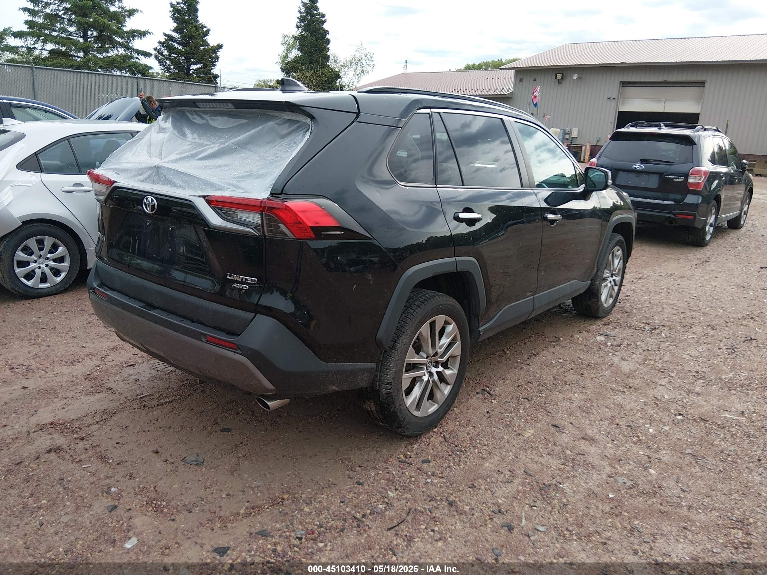 2019 Toyota Rav4 Limited Black vin: 2T3N1RFV3KW081777