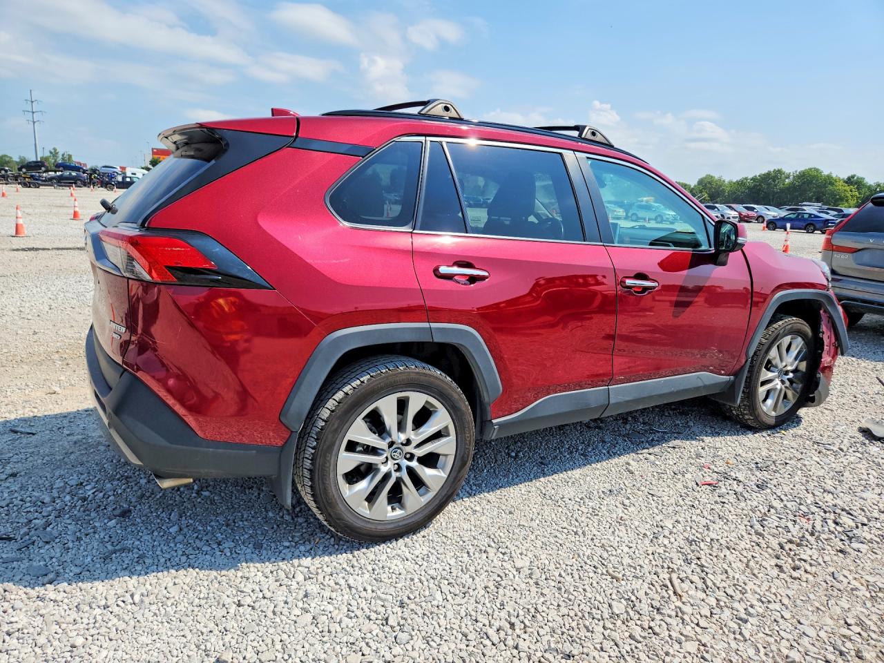 2021 Toyota Rav4 Limited Red vin: 2T3N1RFV6MC143841