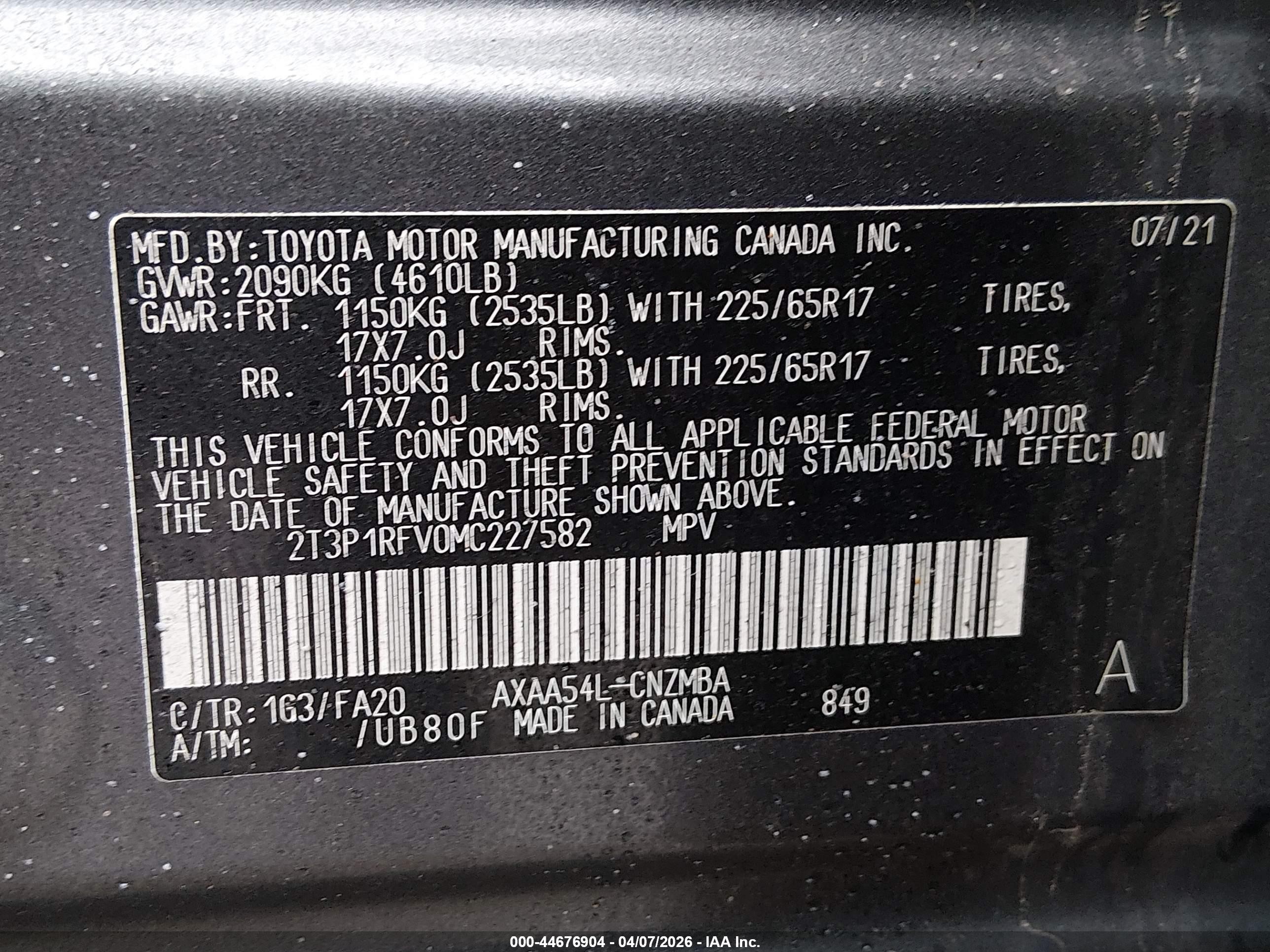 2021 Toyota Rav4 Xle Gray vin: 2T3P1RFV0MC227582
