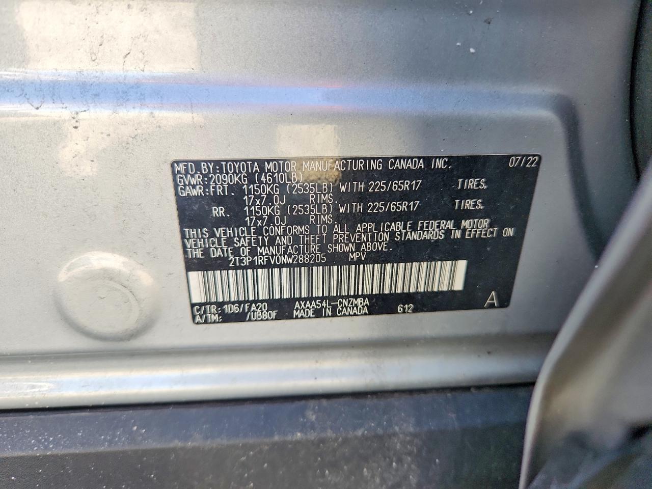 2022 Toyota Rav4 Xle Silver vin: 2T3P1RFV0NW288205