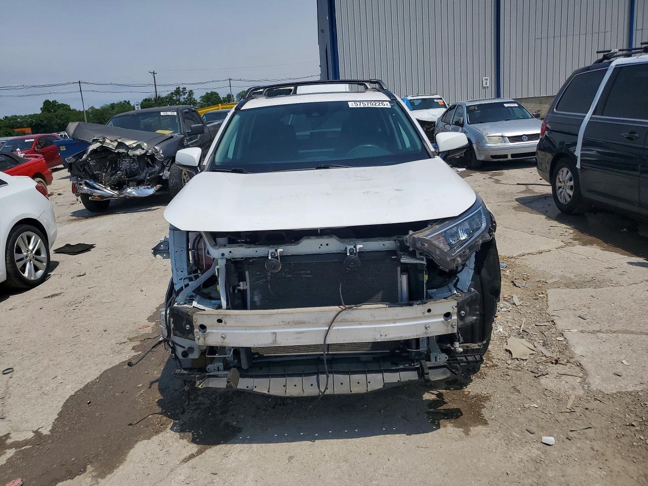 2019 Toyota Rav4 Xle White vin: 2T3P1RFV1KC019157