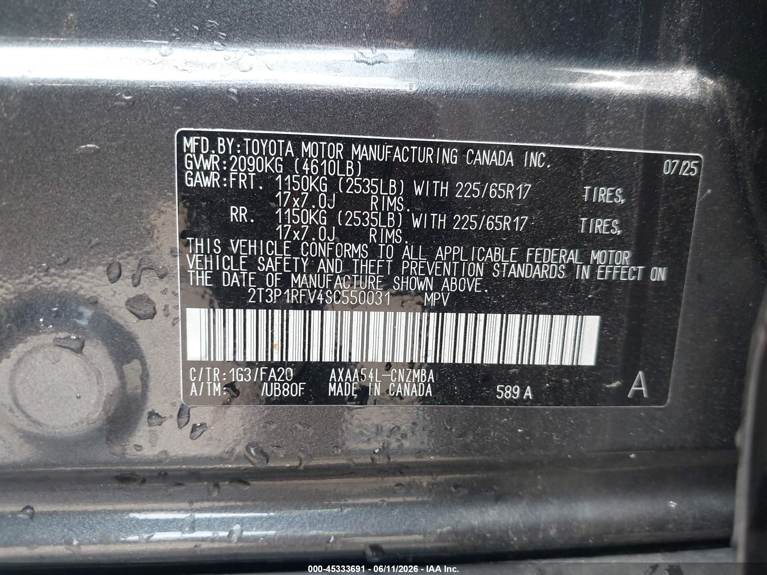 2025 Toyota Rav4 Xle Gray vin: 2T3P1RFV4SC550031