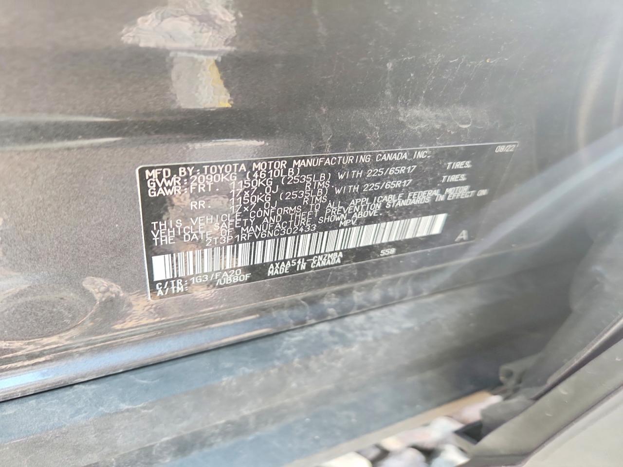 2022 Toyota Rav4 Xle Gray vin: 2T3P1RFV6NC302433