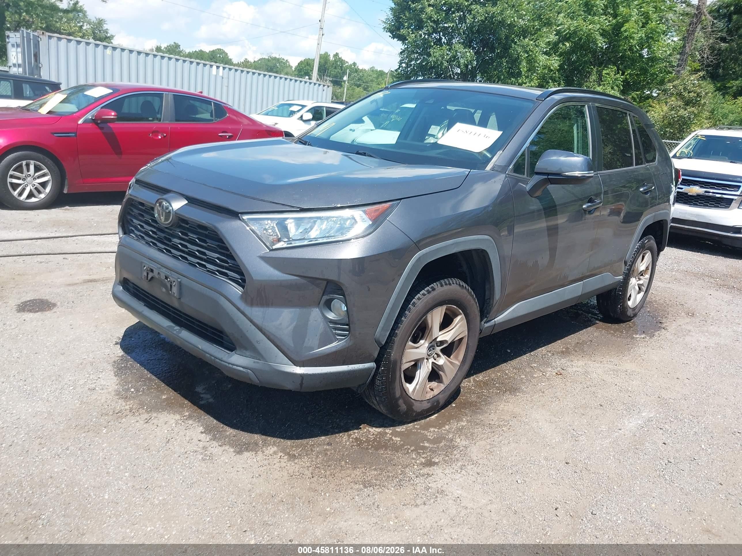 2019 Toyota Rav4 Xle Gray vin: 2T3P1RFV7KW043039