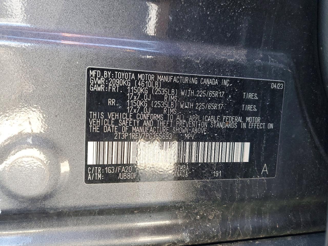 2023 Toyota Rav4 Xle Gray vin: 2T3P1RFV7PC355693