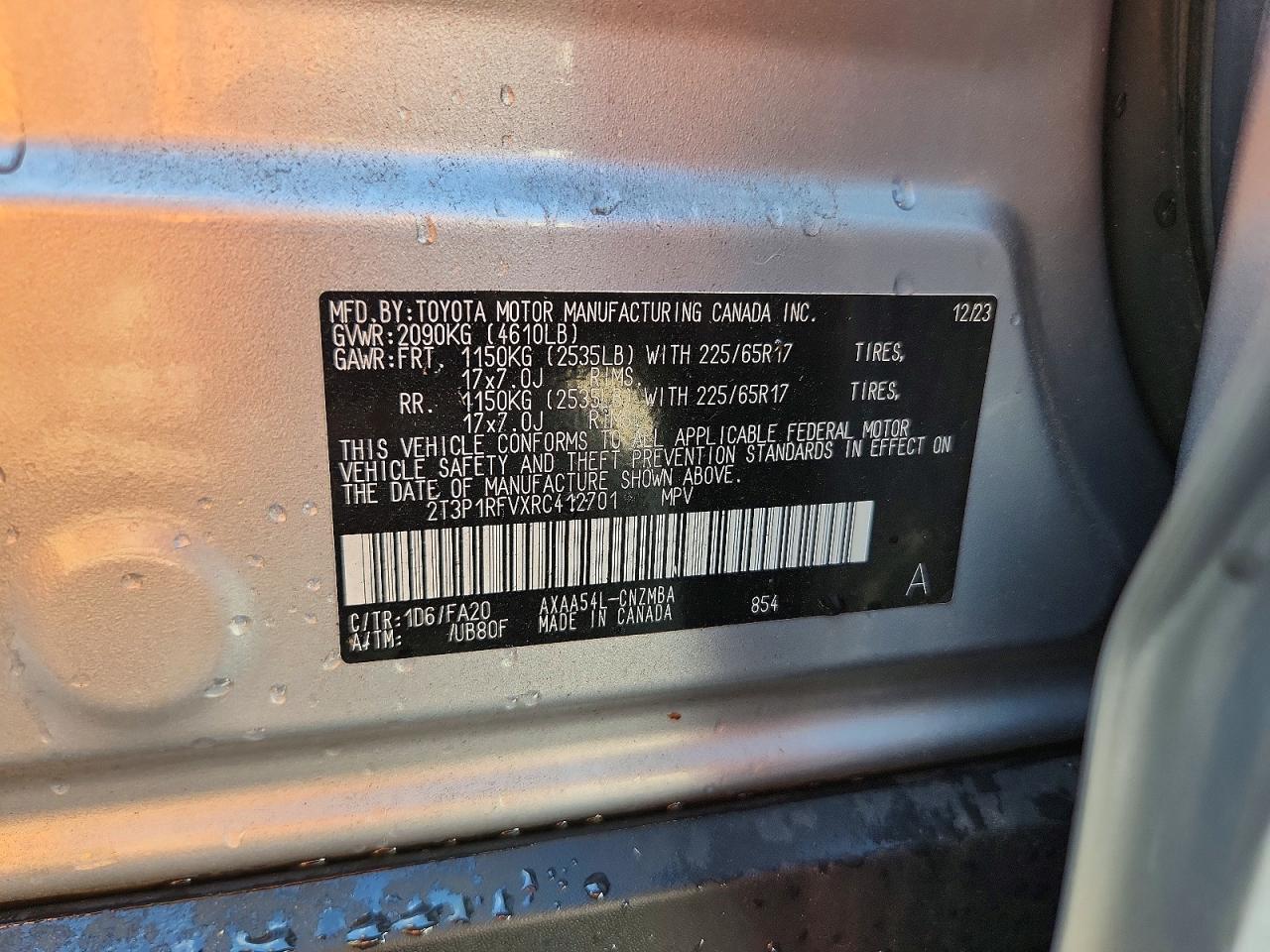 2024 Toyota Rav4 Xle Silver vin: 2T3P1RFVXRC412701