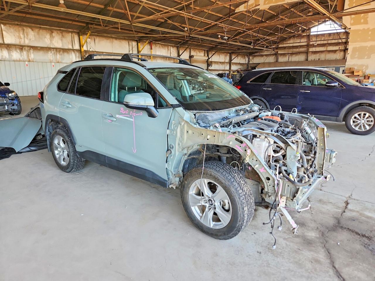 2021 Toyota Rav4 Hybrid Xle Gray vin: 2T3R6RFVXMW005706