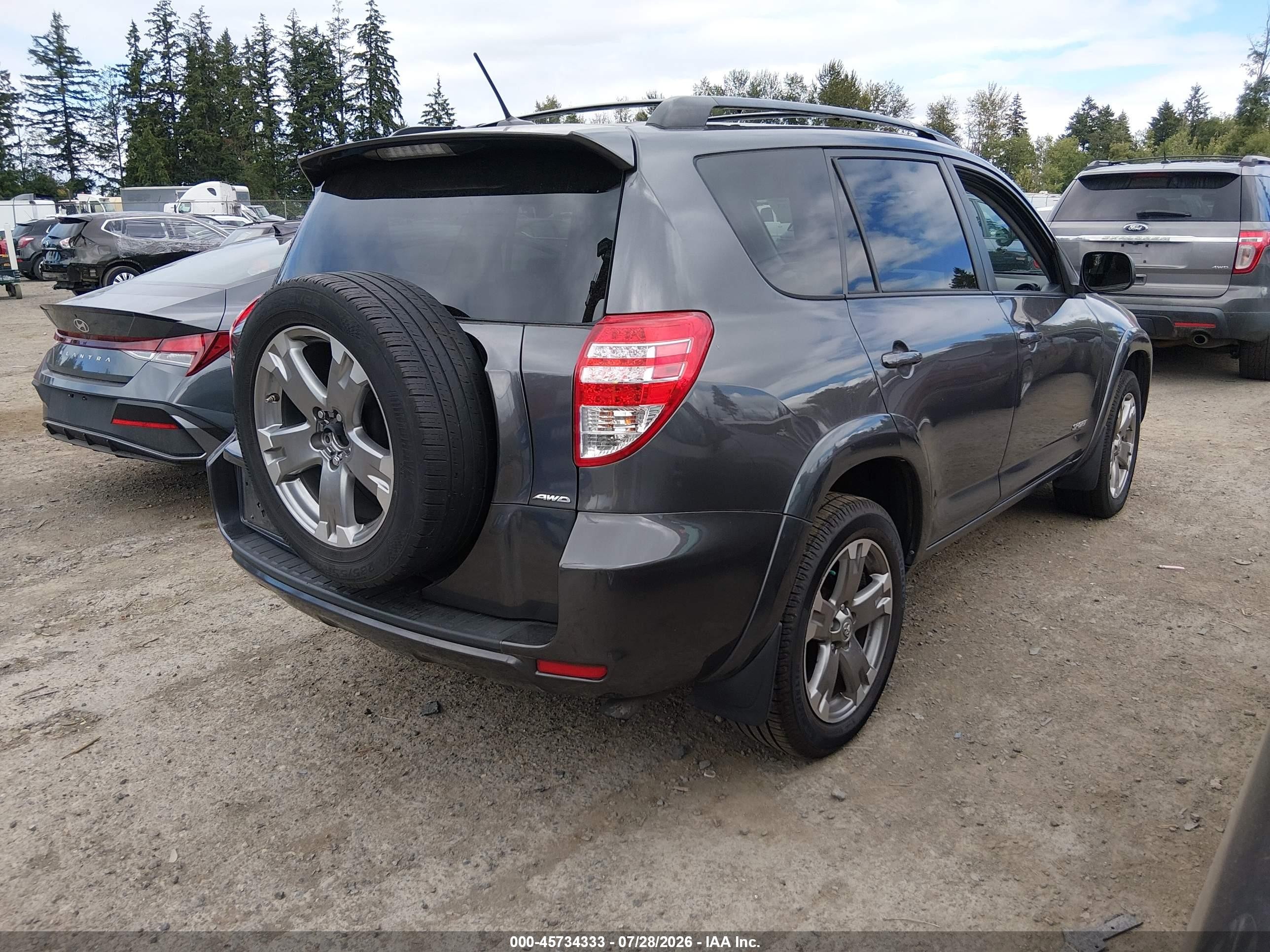 2010 Toyota Rav4 Sport Gray vin: 2T3RF4DV1AW030219