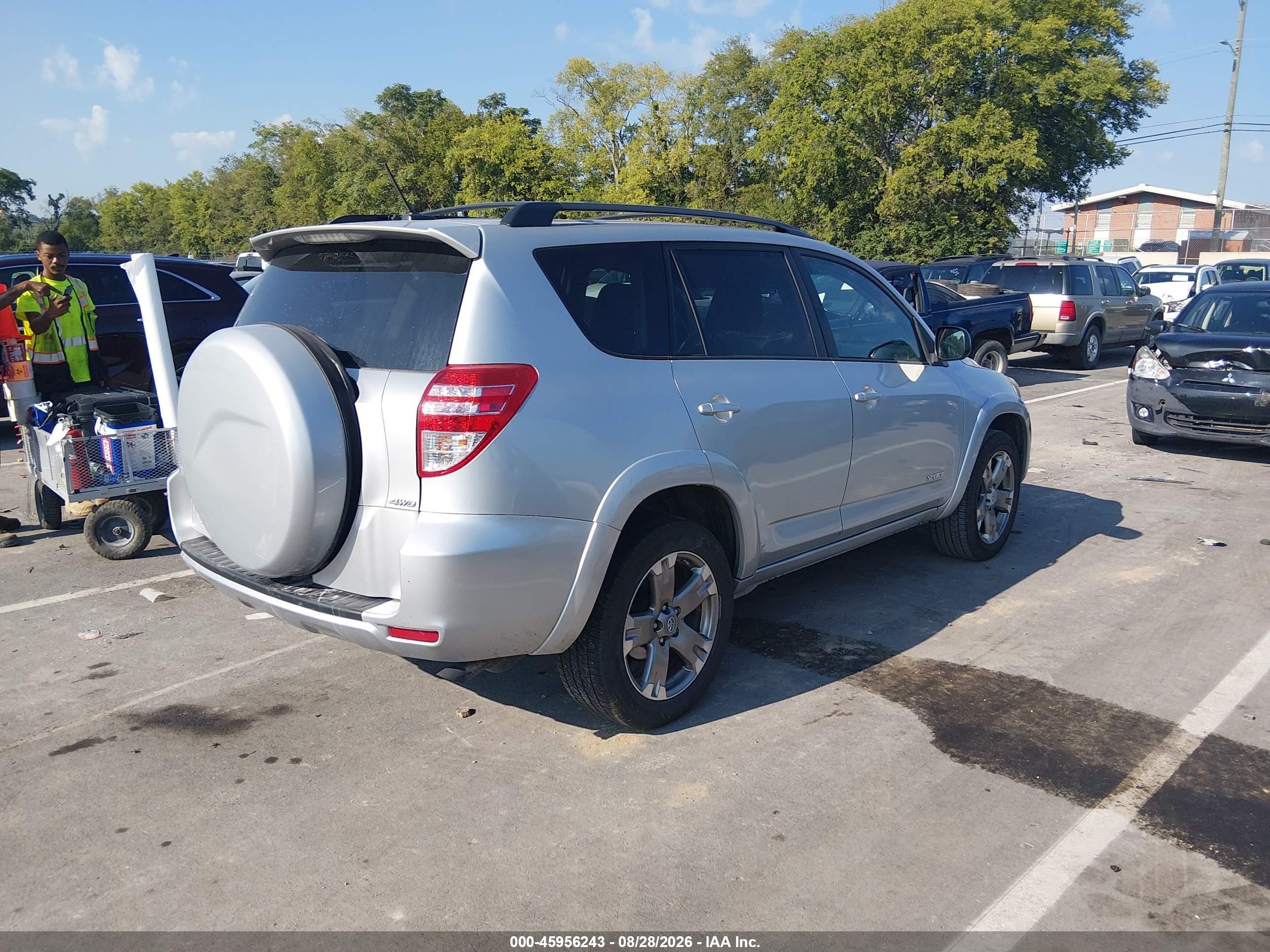 2010 Toyota Rav4 Sport Silver vin: 2T3RF4DV1AW077329