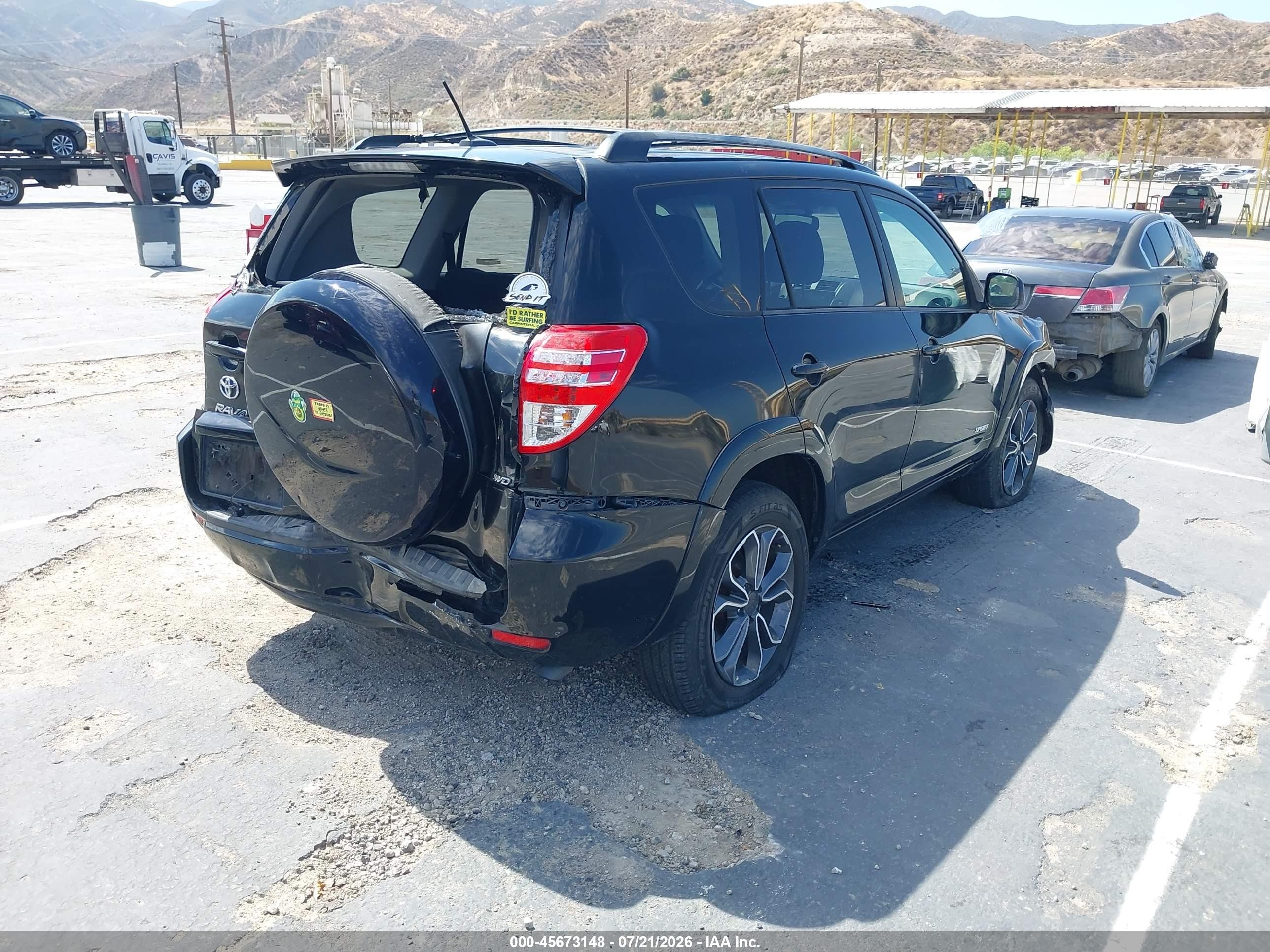 2012 Toyota Rav4 Sport Black vin: 2T3RF4DV2CW258085