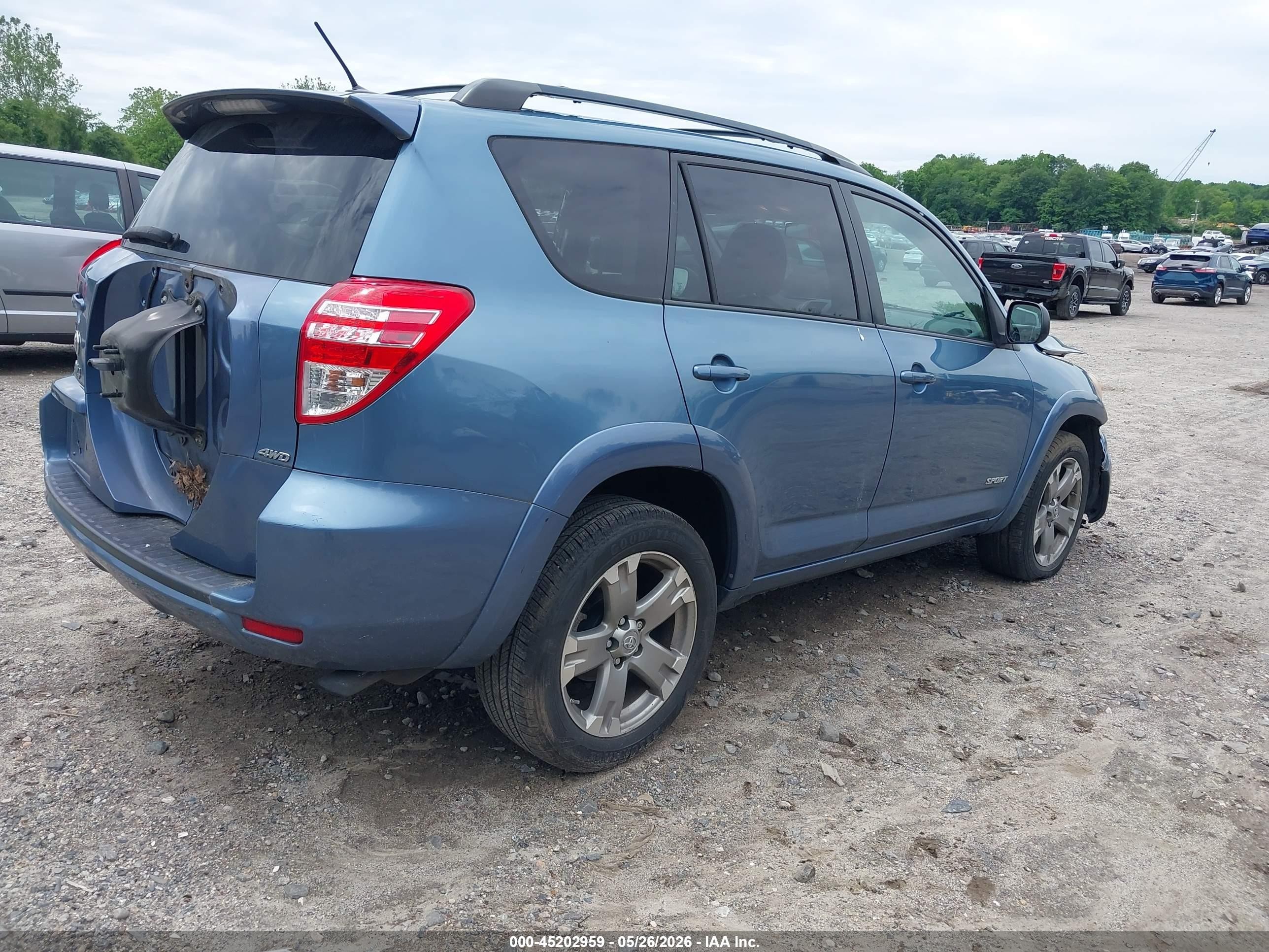 2012 Toyota Rav4 Sport Blue vin: 2T3RF4DV3CW187284
