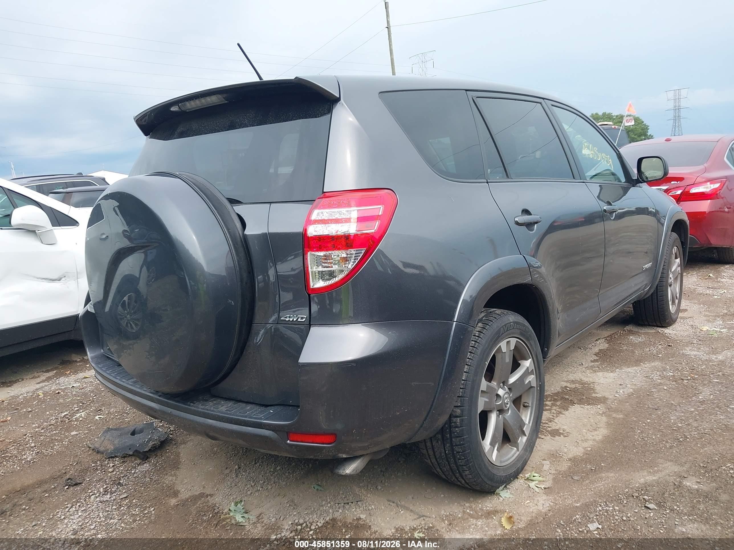 2010 Toyota Rav4 Sport Gray vin: 2T3RF4DV6AW022777