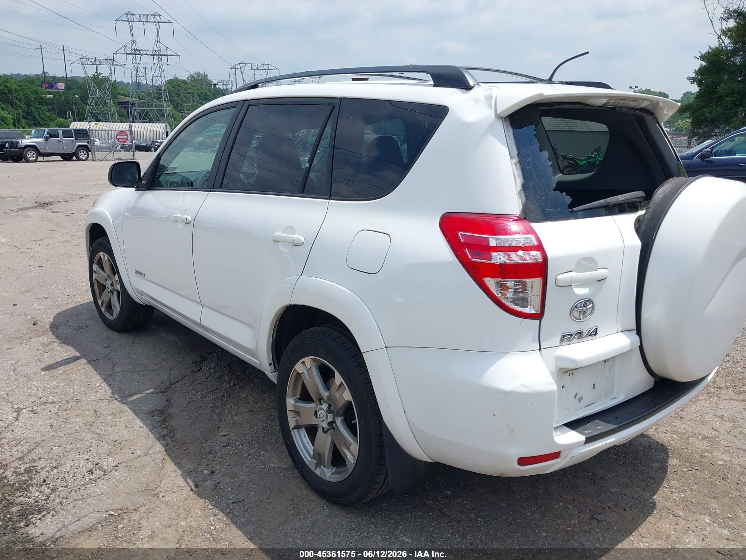 2011 Toyota Rav4 Sport White vin: 2T3RF4DV7BW093634