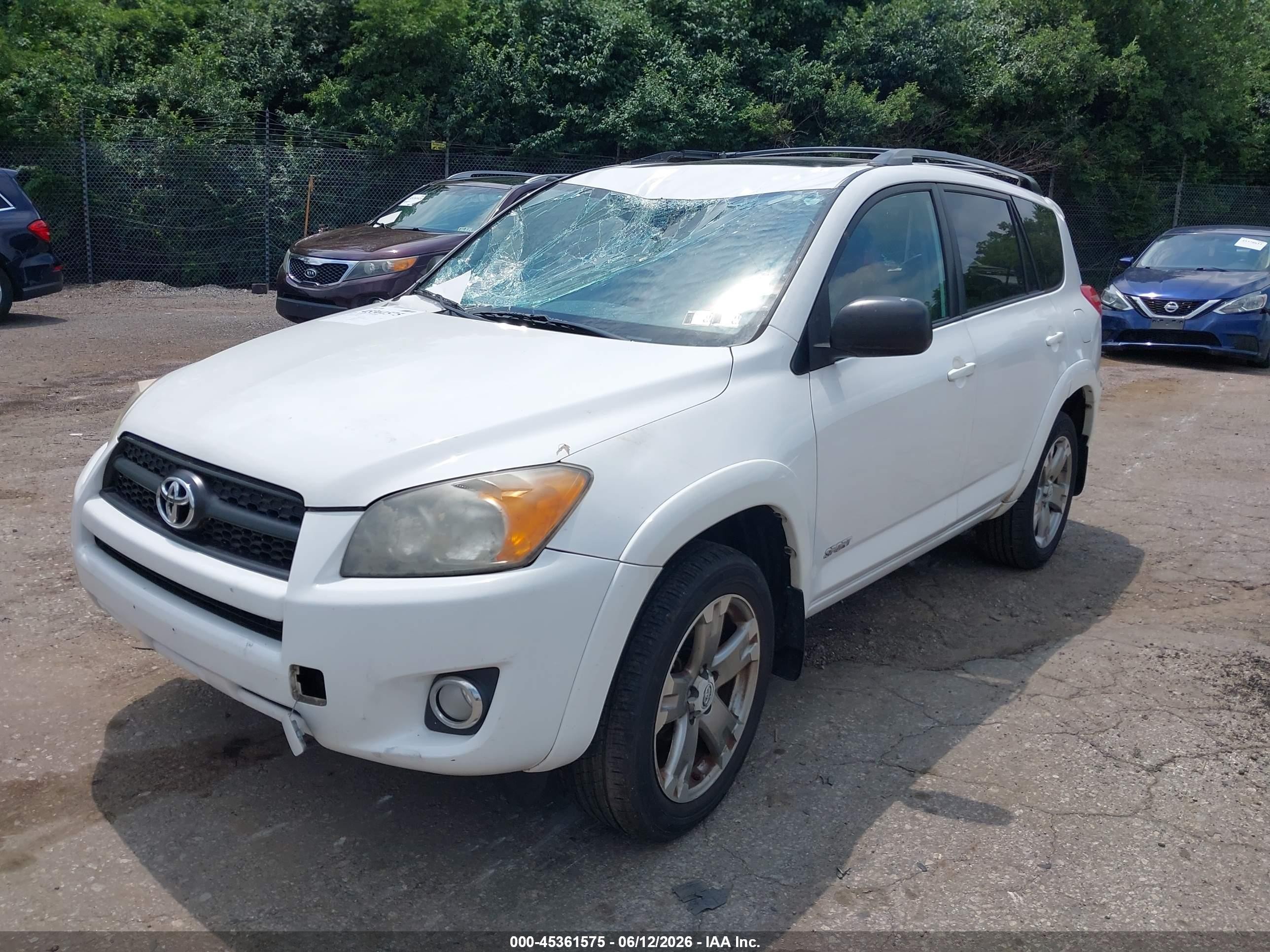 2011 Toyota Rav4 Sport White vin: 2T3RF4DV7BW093634