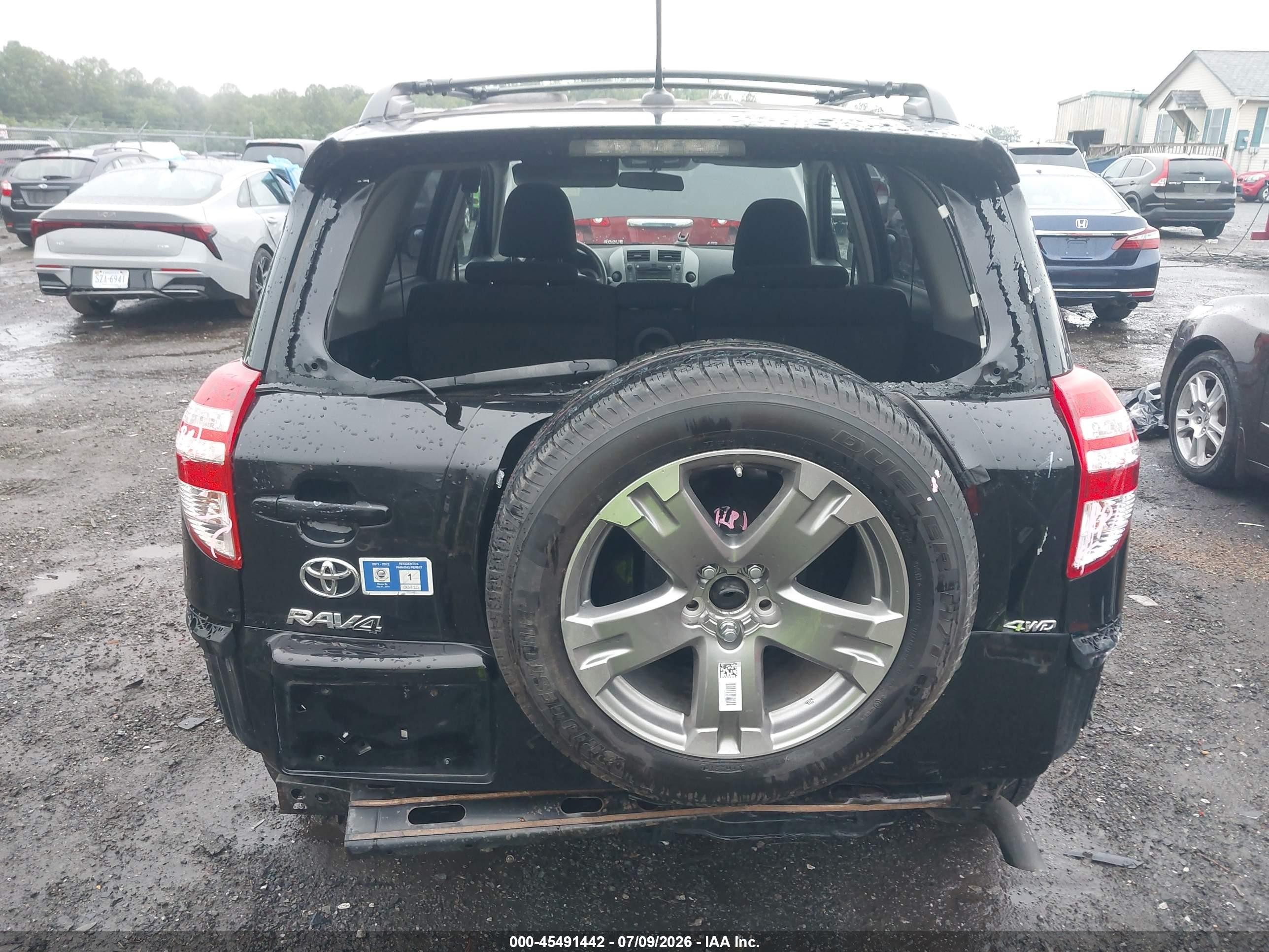 2011 Toyota Rav4 Sport Black vin: 2T3RF4DV7BW103403