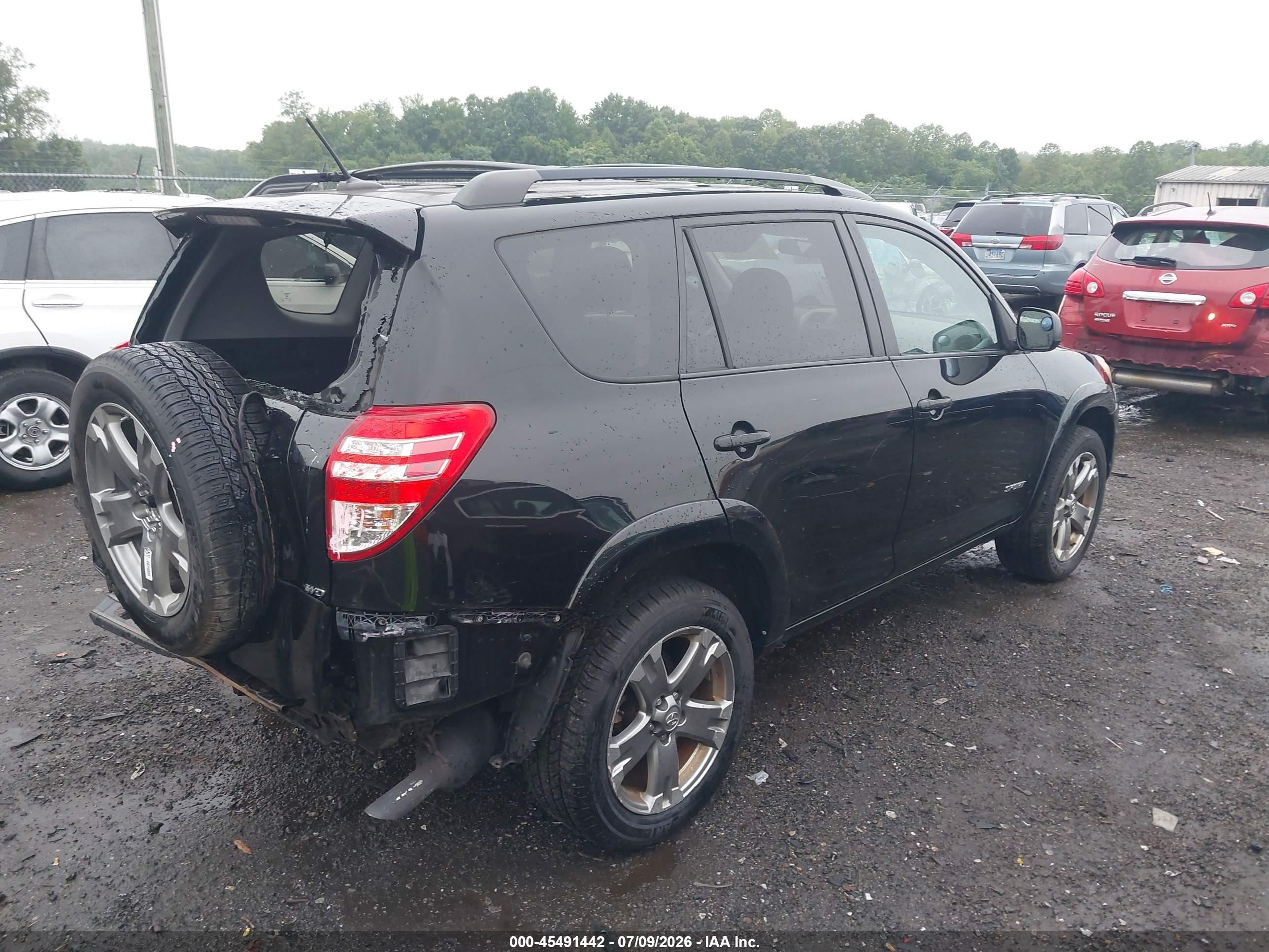 2011 Toyota Rav4 Sport Black vin: 2T3RF4DV7BW103403