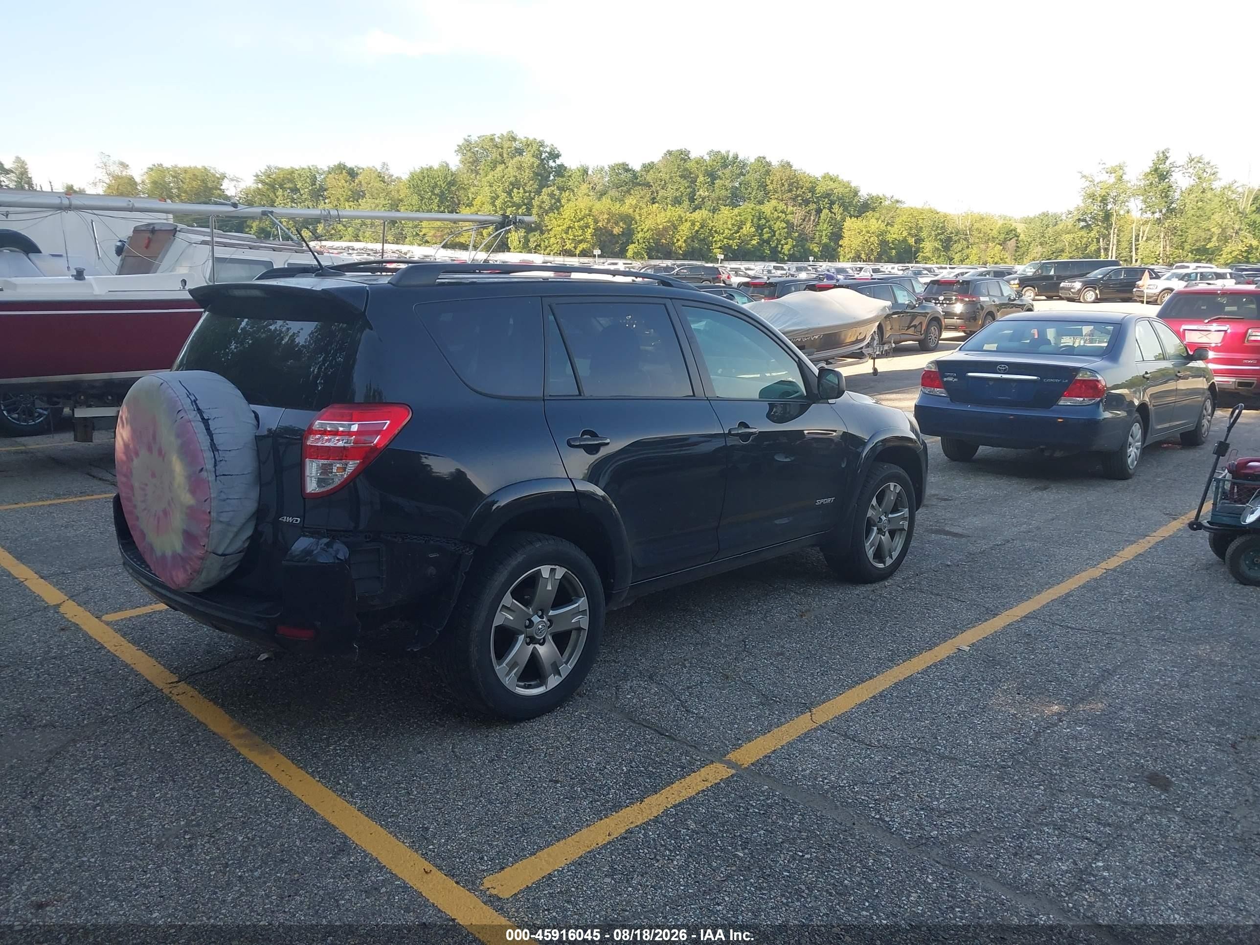 2011 Toyota Rav4 Sport Черный vin: 2T3RF4DV9BW125807