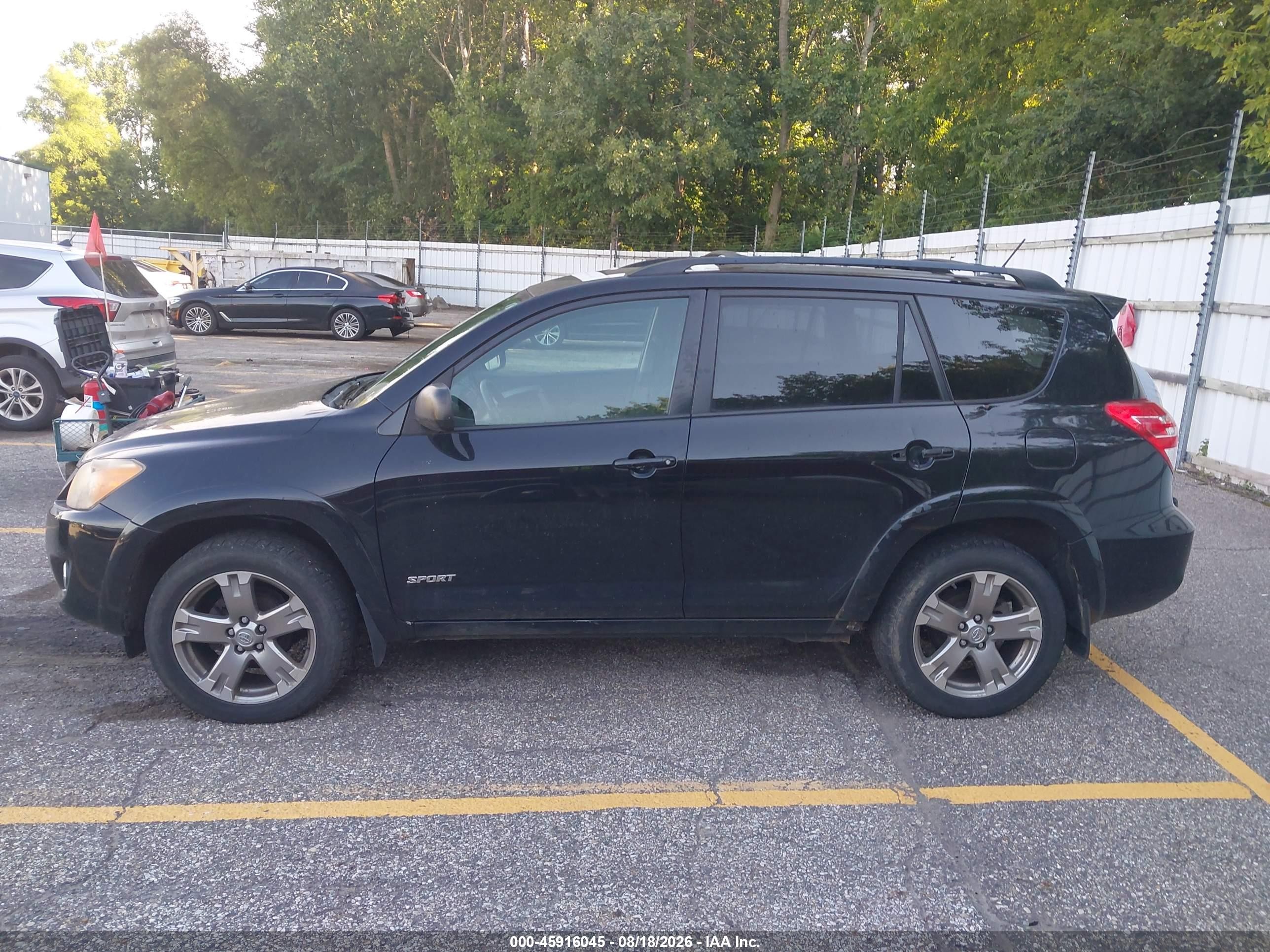2011 Toyota Rav4 Sport Черный vin: 2T3RF4DV9BW125807
