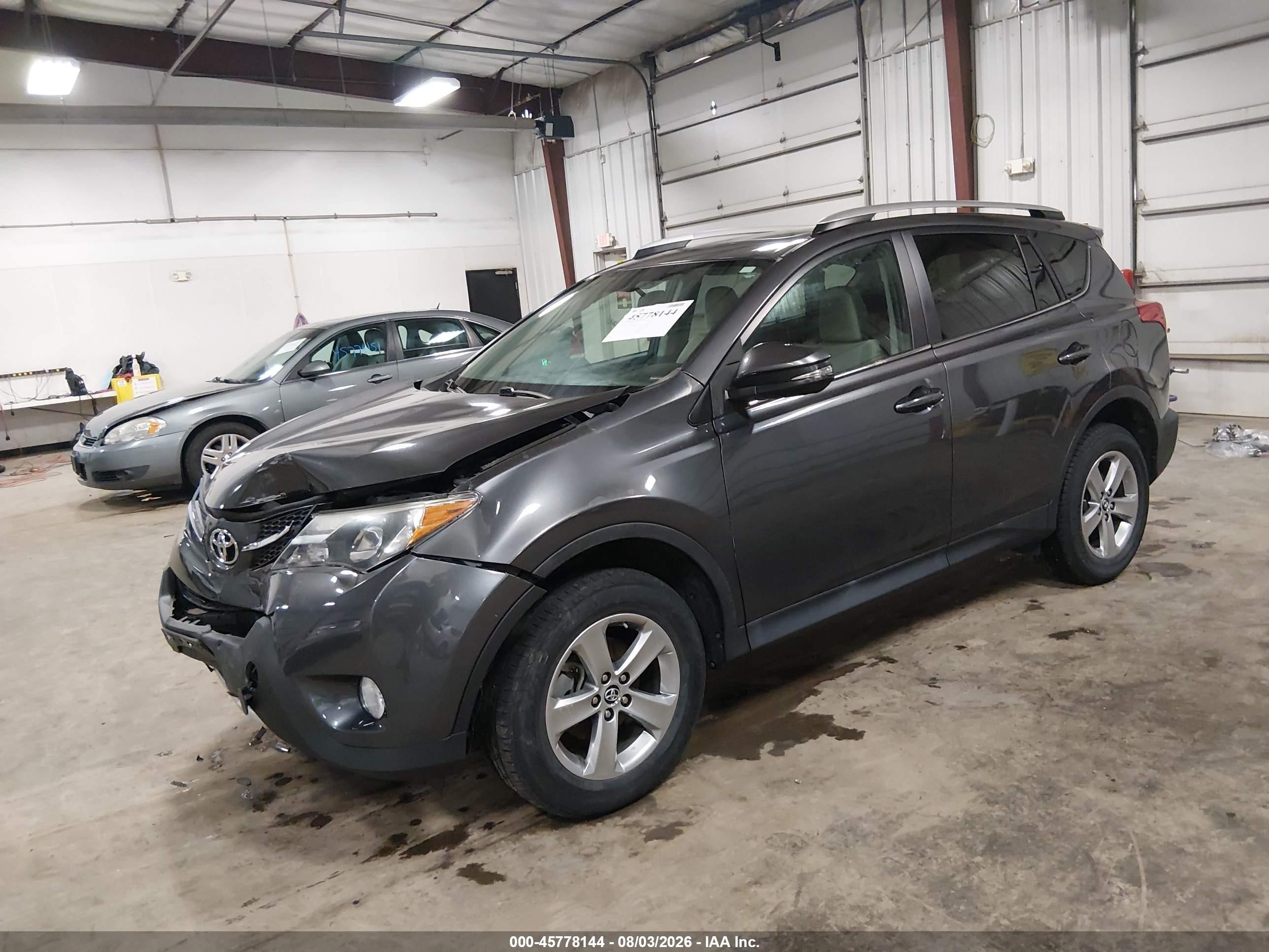 2015 Toyota Rav4 Xle Gray vin: 2T3RFREV9FW370494