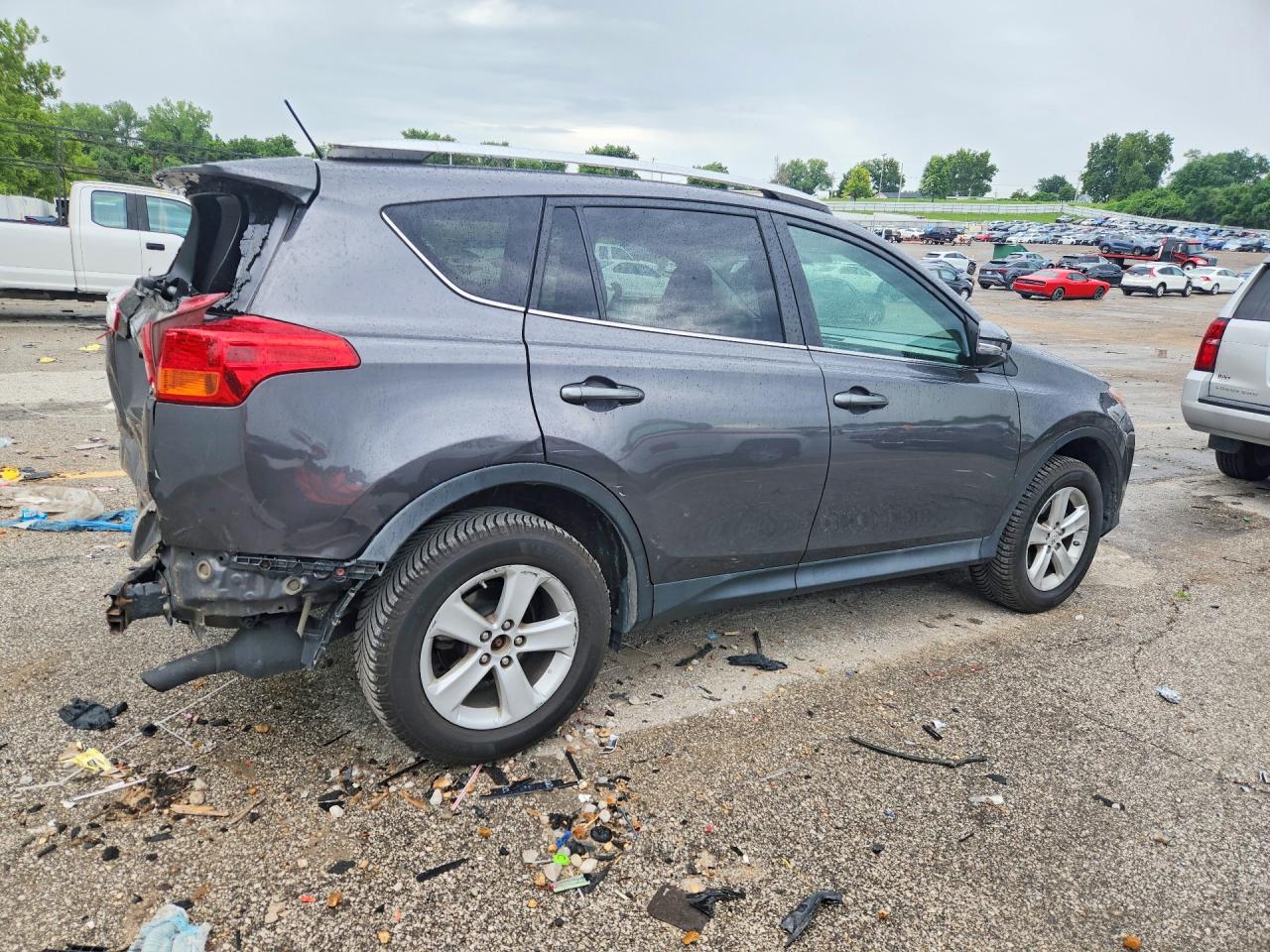 2013 Toyota Rav4 Xle Gray vin: 2T3RFREV0DW021916