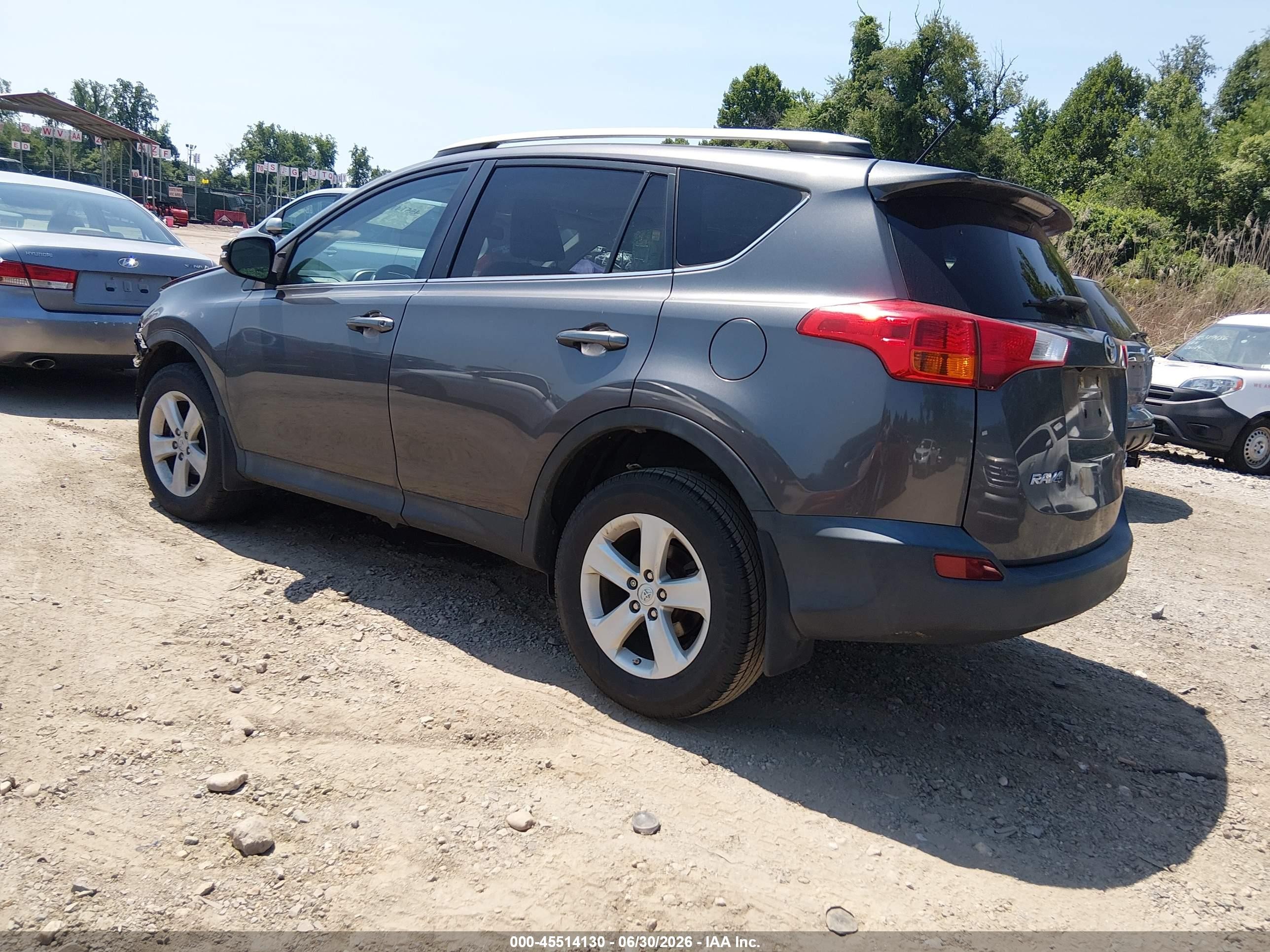 2013 Toyota Rav4 Xle Gray vin: 2T3RFREV0DW036559