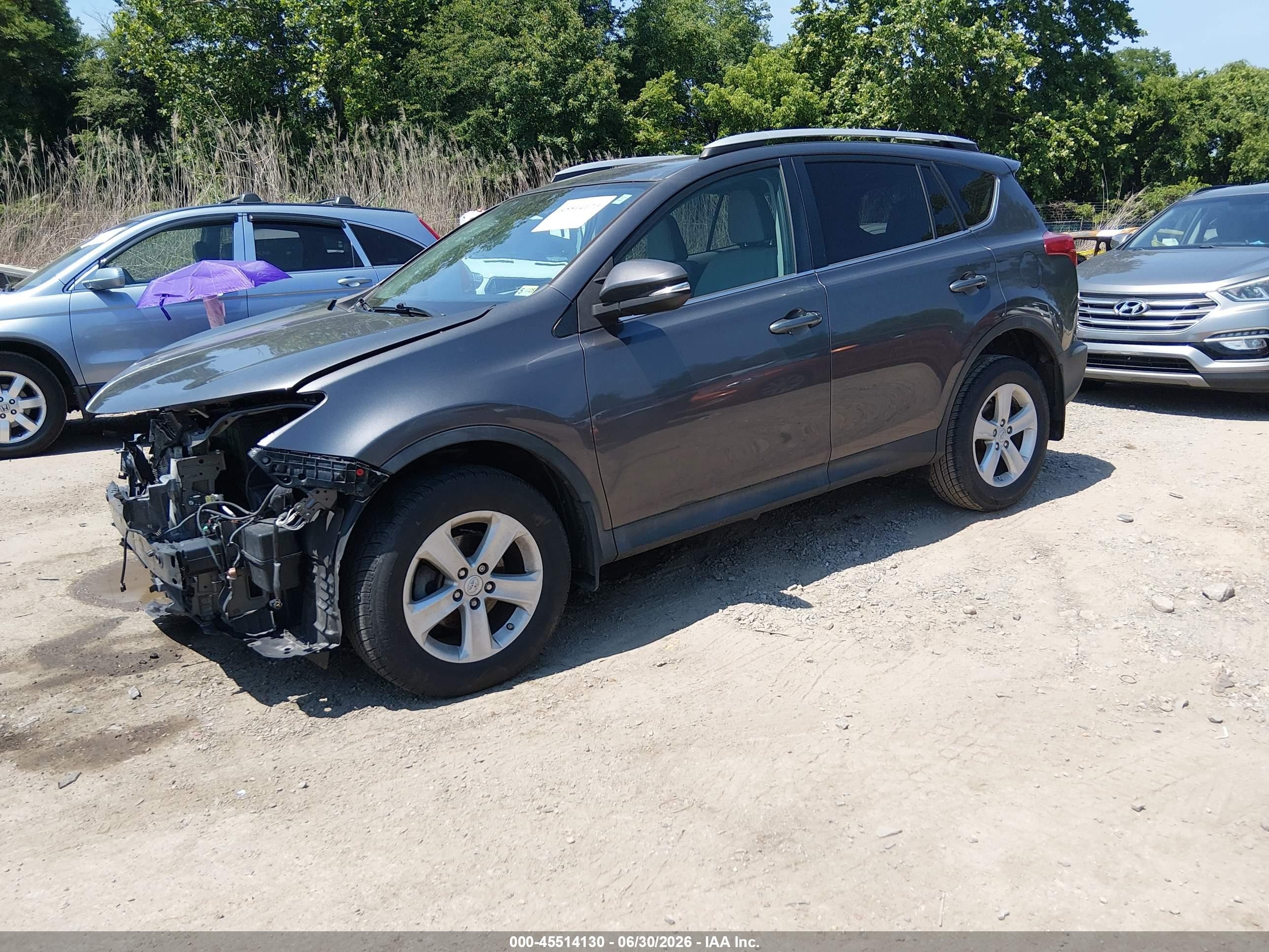 2013 Toyota Rav4 Xle Gray vin: 2T3RFREV0DW036559
