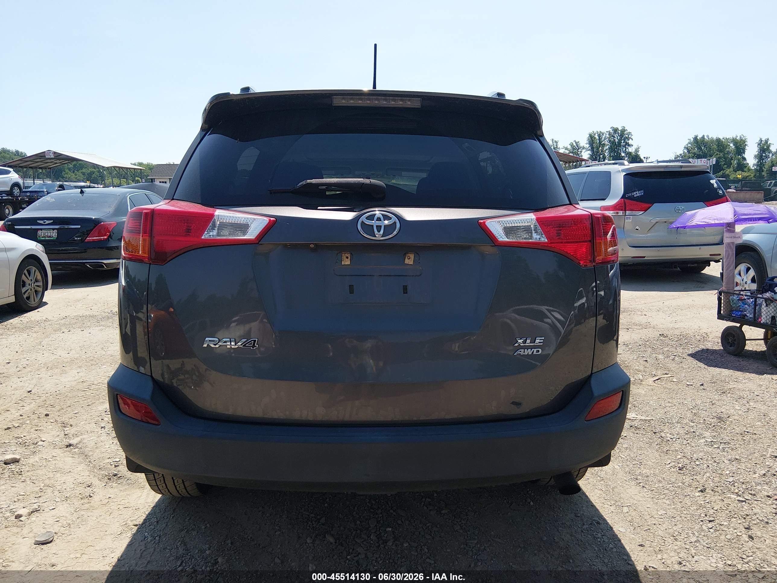 2013 Toyota Rav4 Xle Gray vin: 2T3RFREV0DW036559